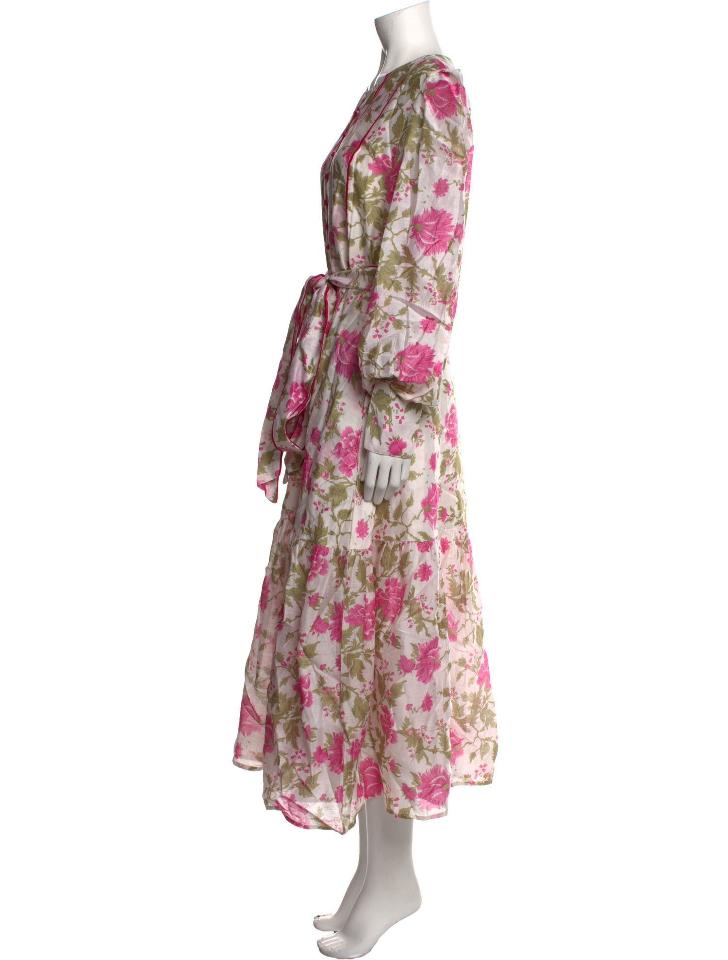 Sue Sartor Floral Print Long Dress