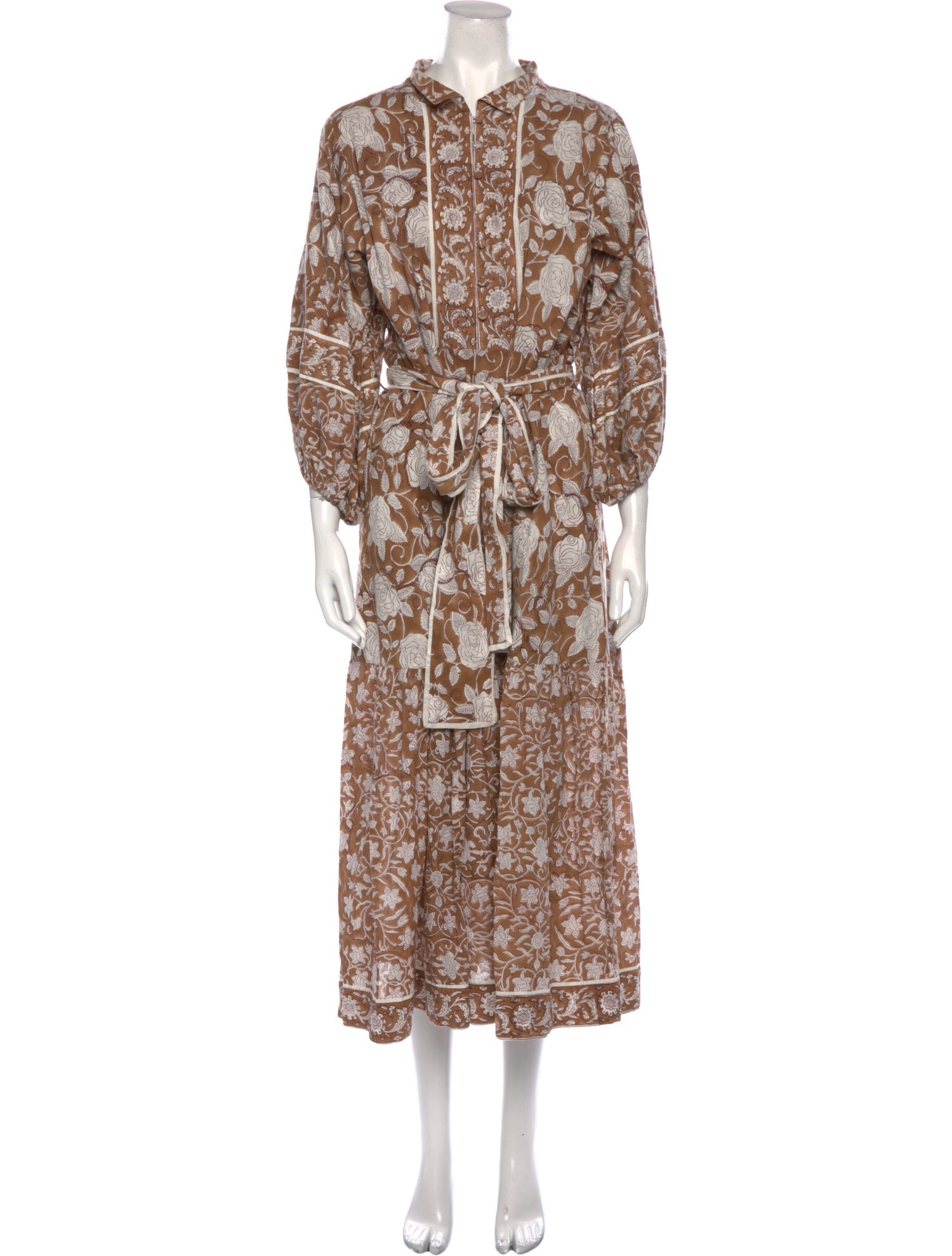 Sue Sartor Floral Print Long Dress