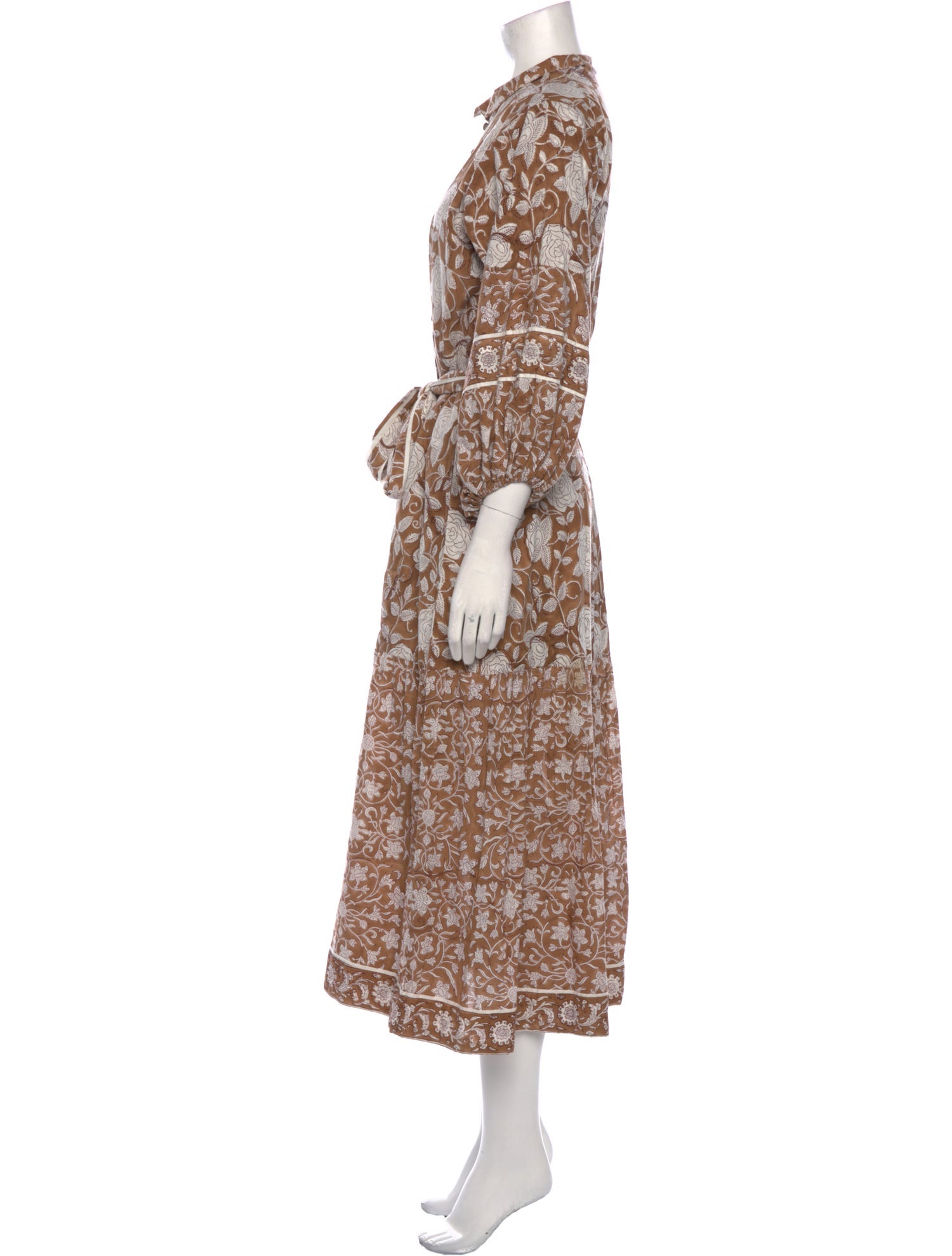 Sue Sartor Floral Print Long Dress
