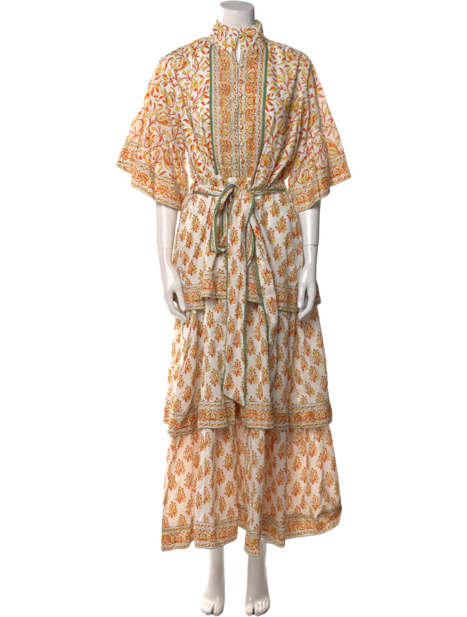 Sue Sartor Floral Print Long Dress