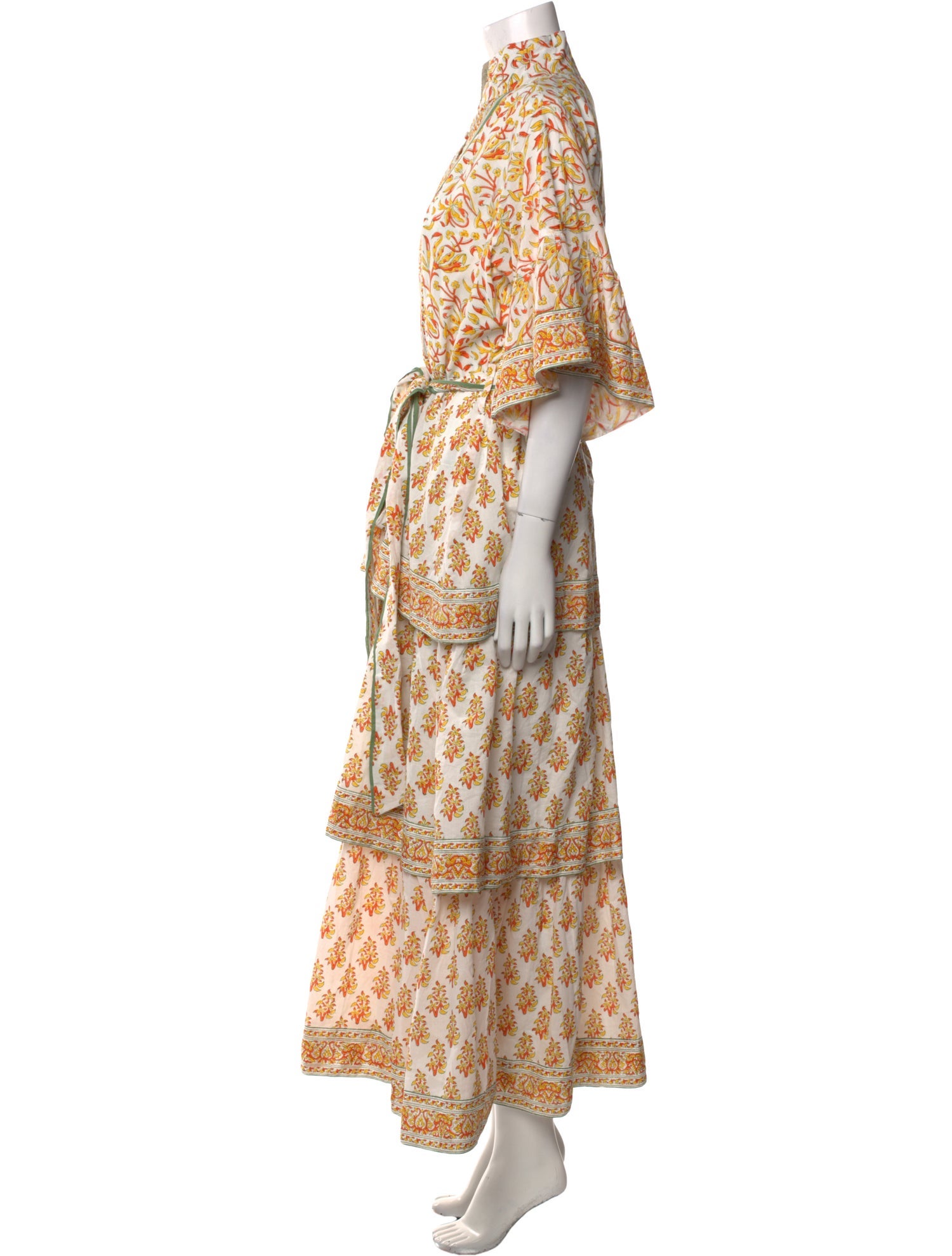 Sue Sartor Floral Print Long Dress