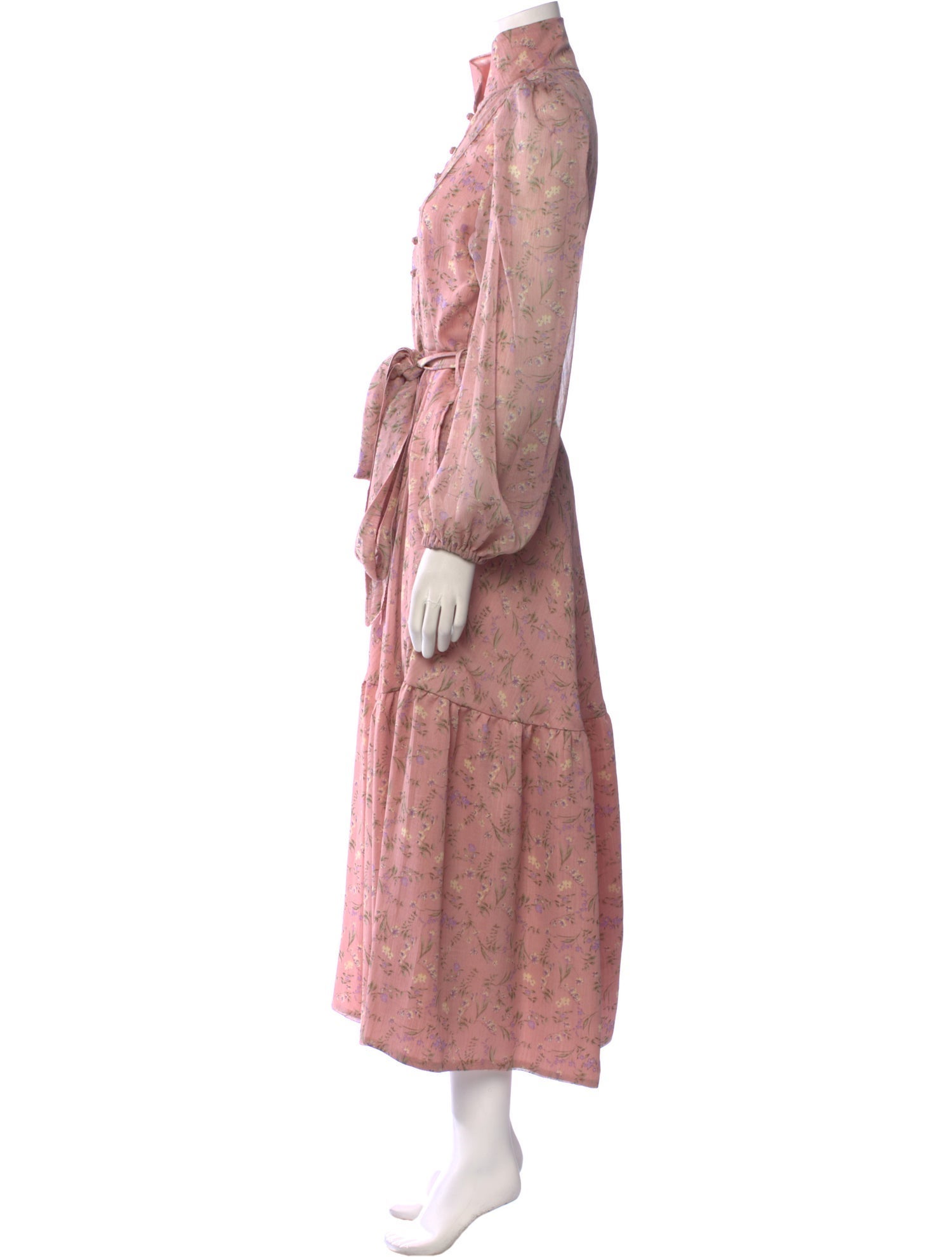 Sue Sartor Floral Print Long Dress