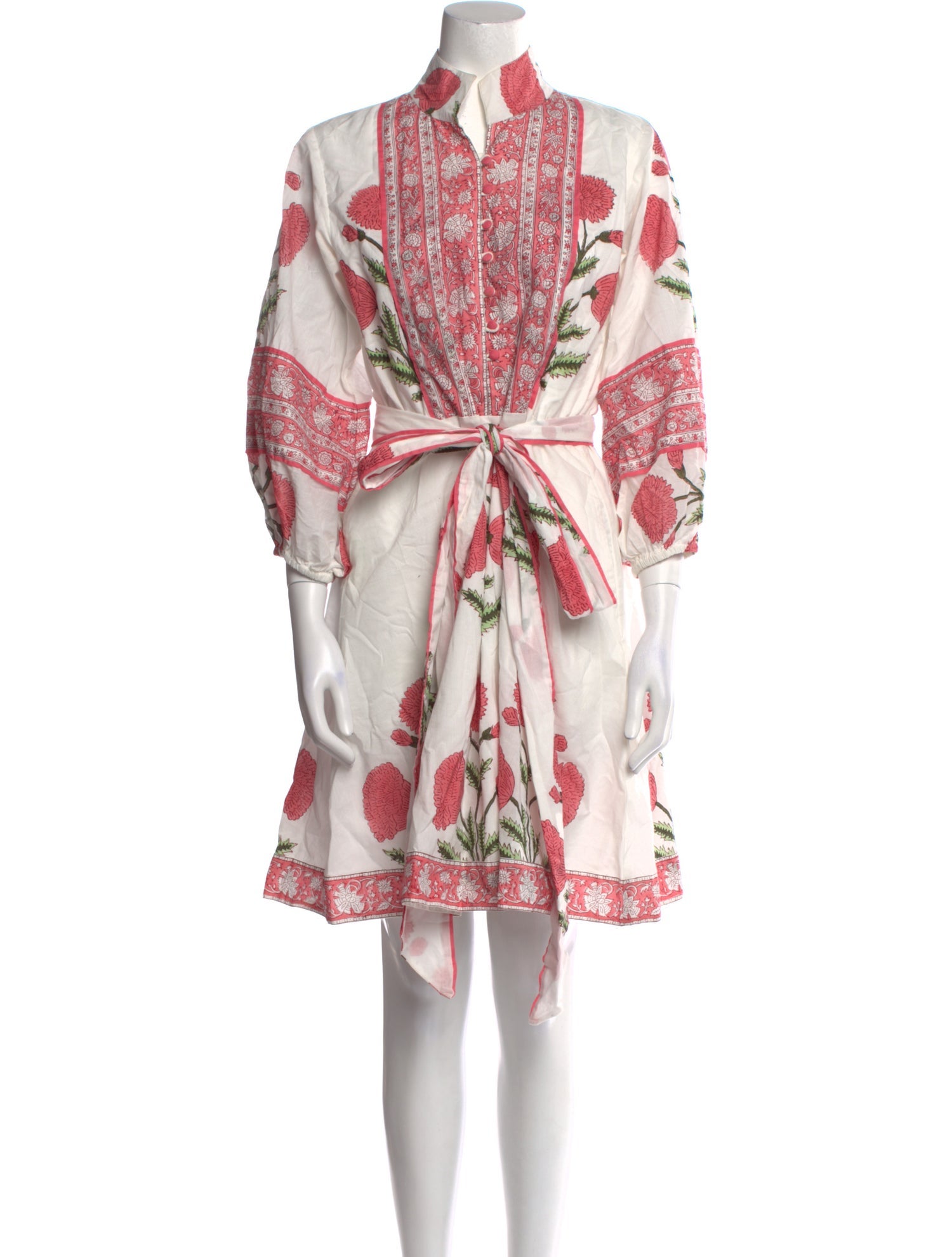 Sue Sartor Printed Knee-Length Dress