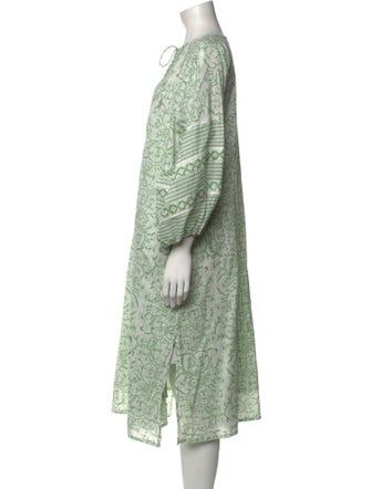 Sue Sartor Printed Midi Length Dress