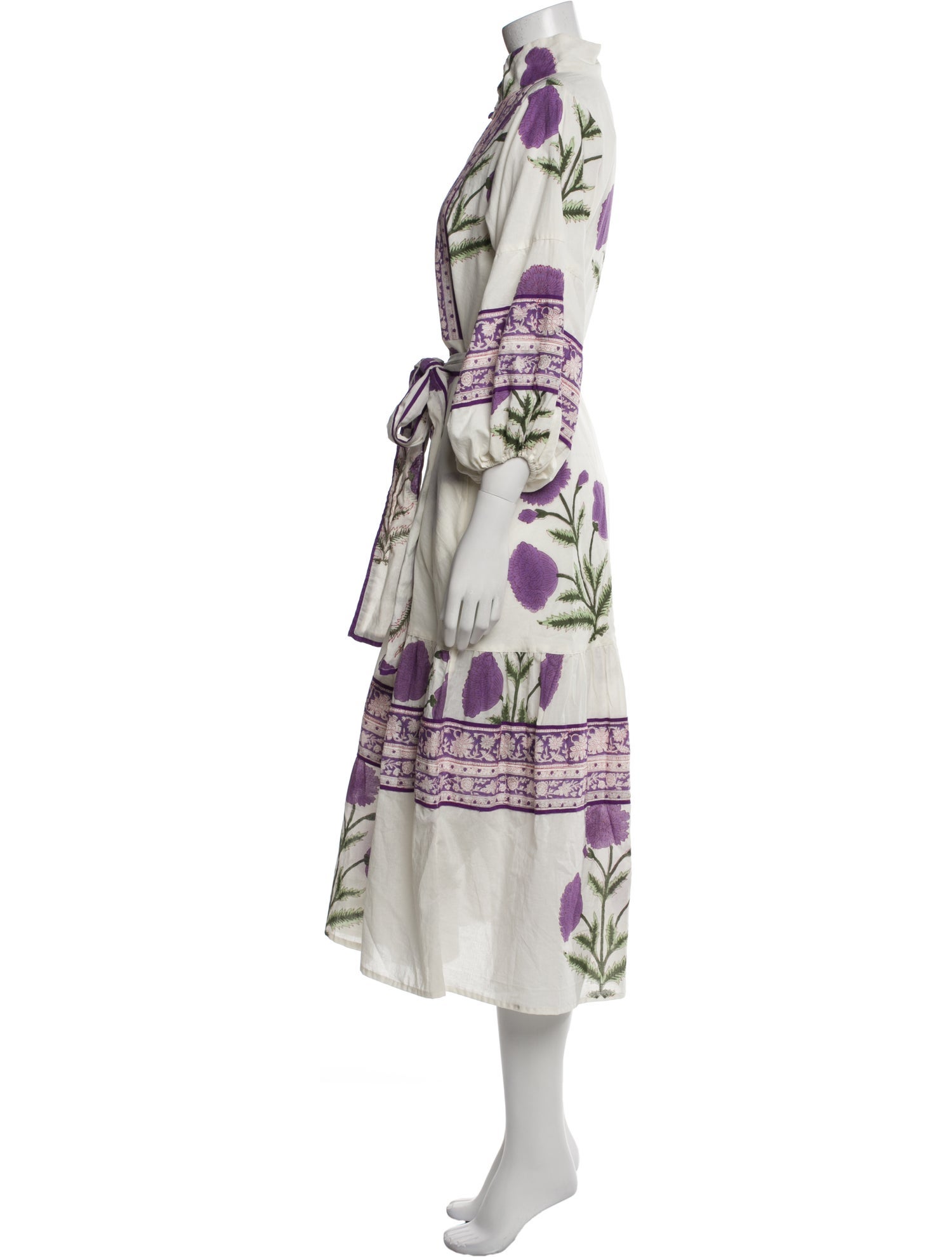 Sue Sartor Printed Midi Length Dress