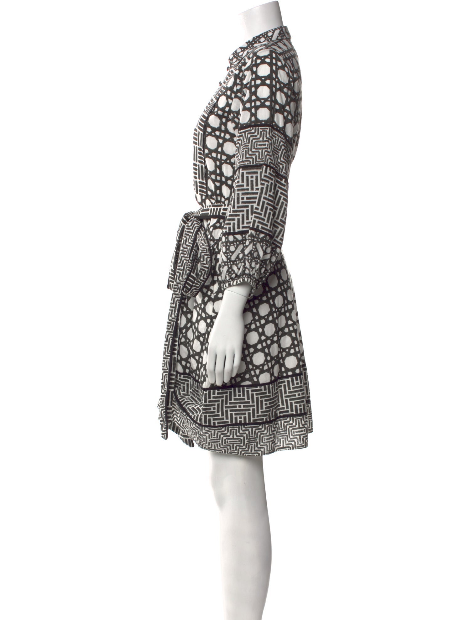 Sue Sartor Printed Knee-Length Dress