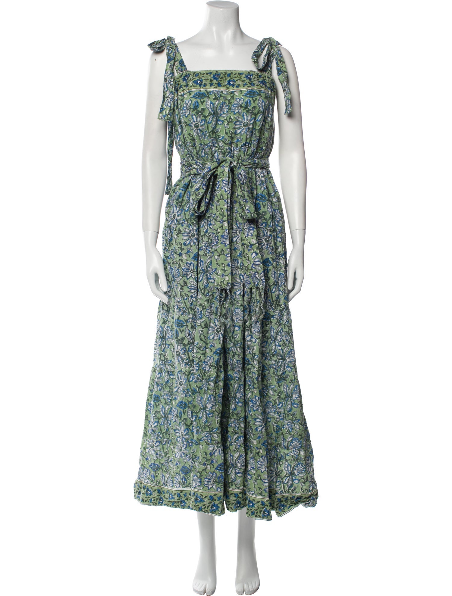 Sue Sartor Floral Print Long Dress