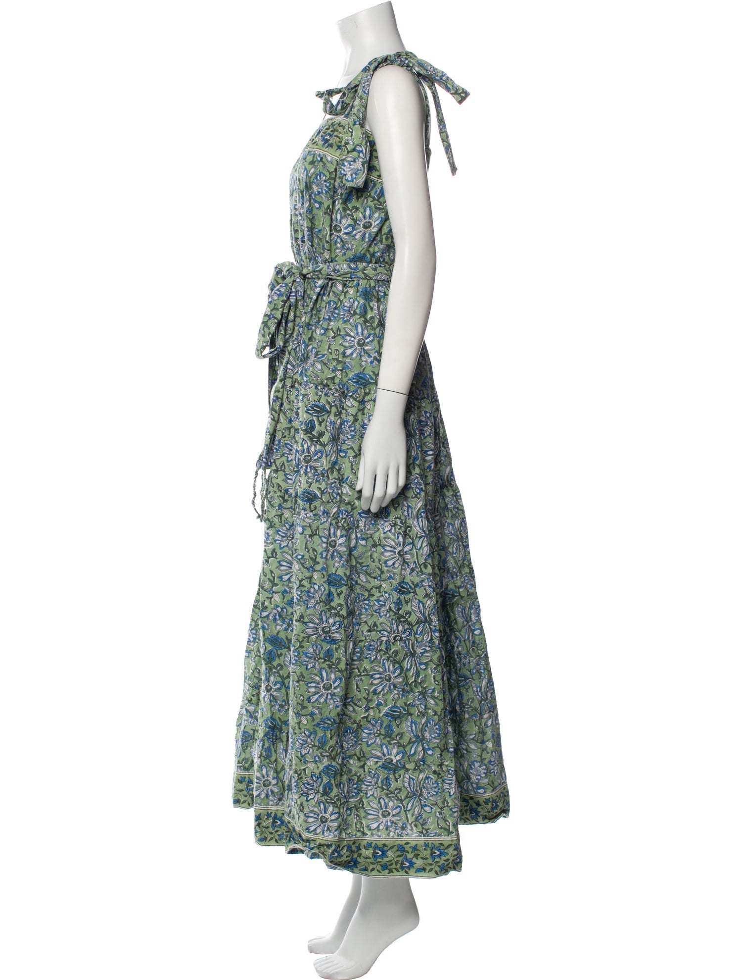 Sue Sartor Floral Print Long Dress