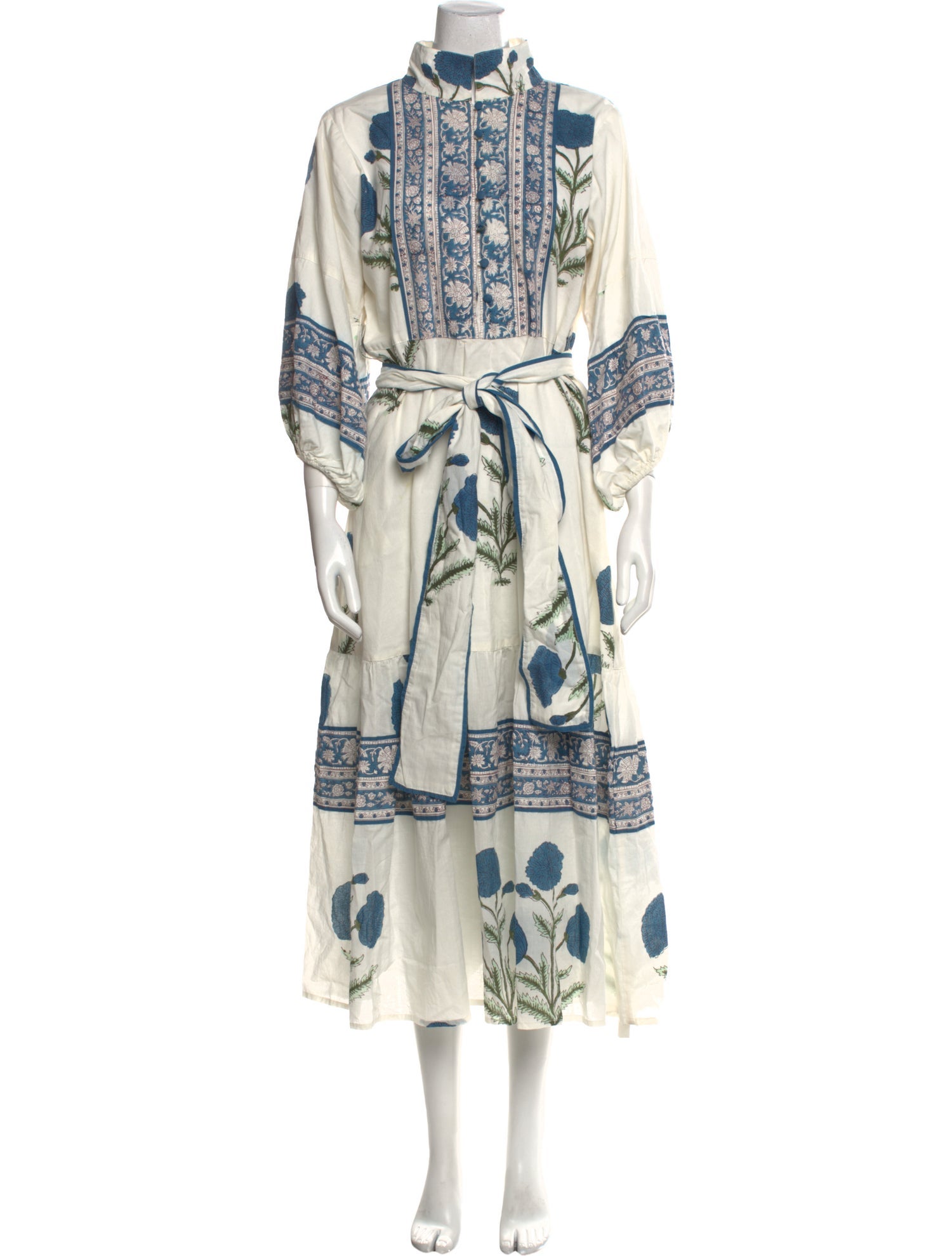 Sue Sartor Printed Midi Length Dress