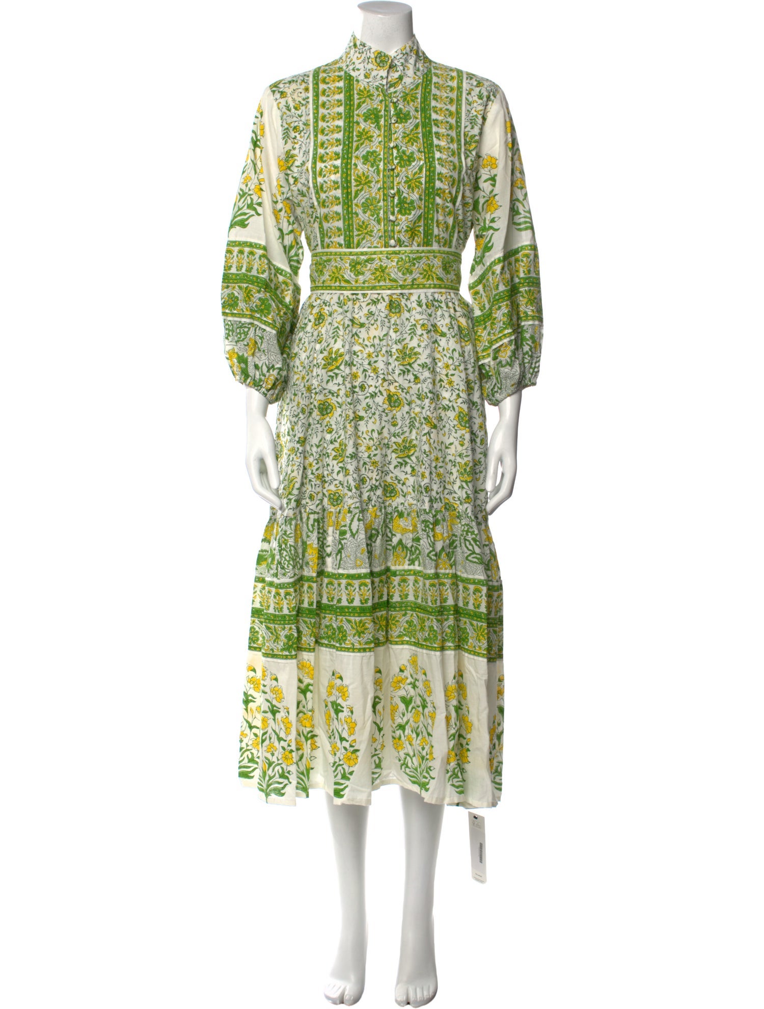 Sue Sartor Floral Print Long Dress