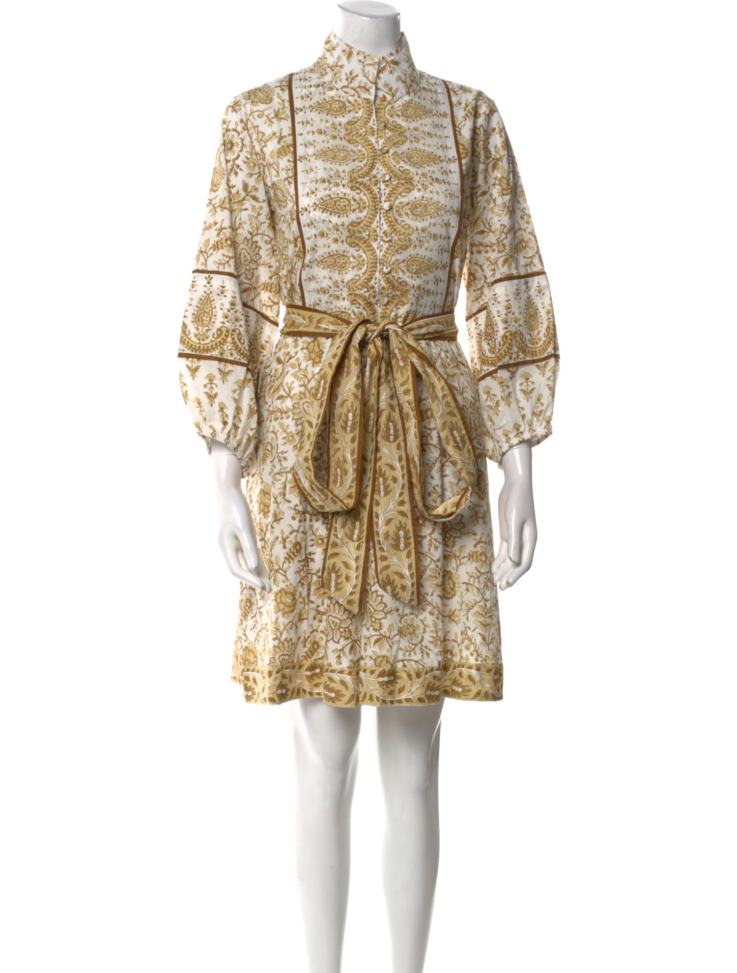 Sue Sartor Paisley Print Knee-Length Dress