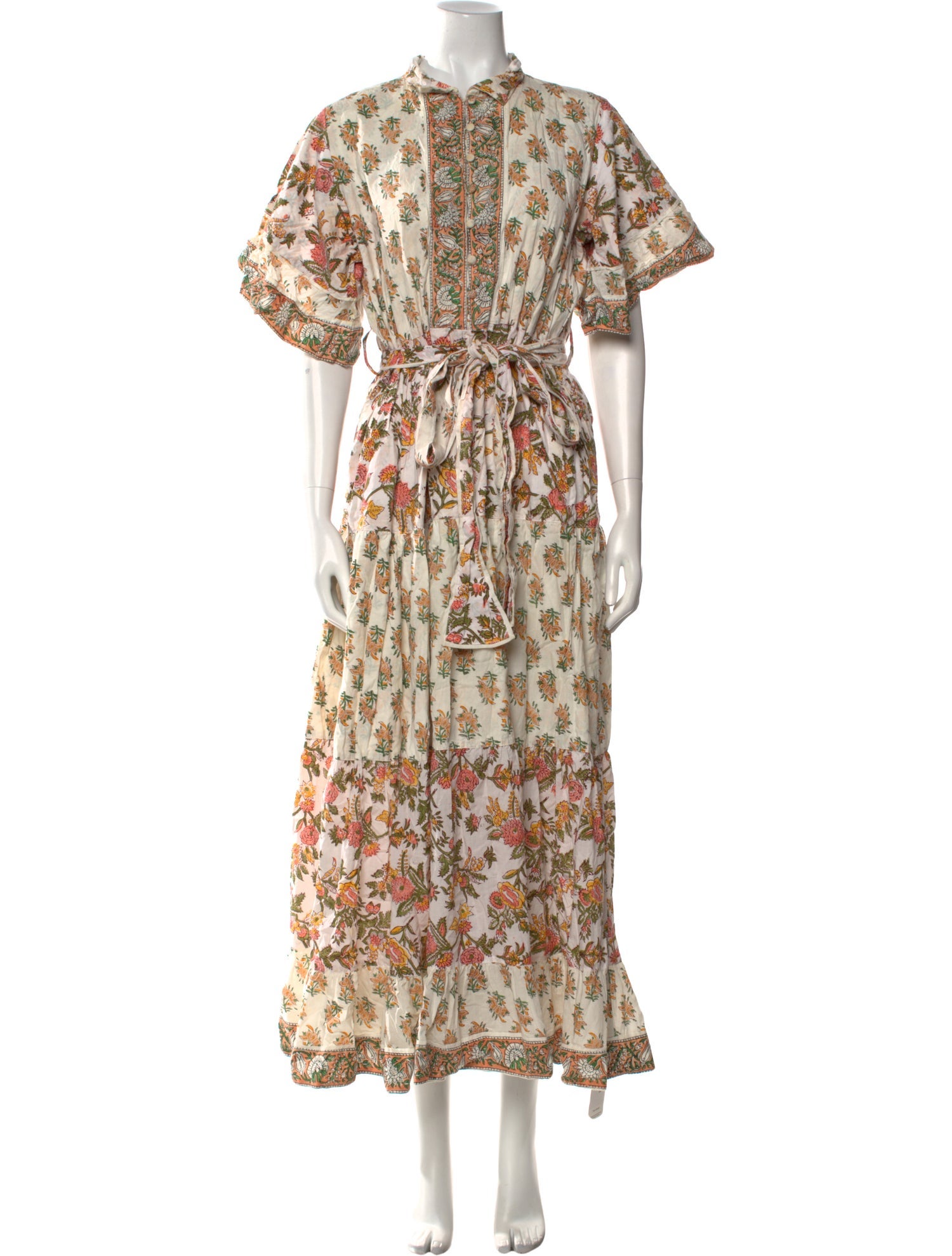 Sue Sartor Floral Print Long Dress