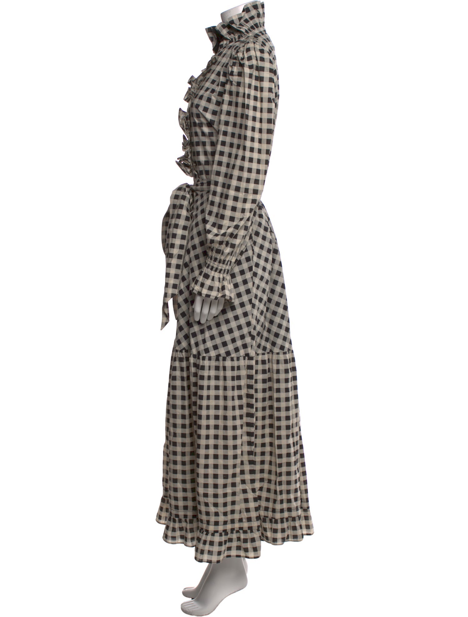 Sue Sartor Plaid Print Long Dress