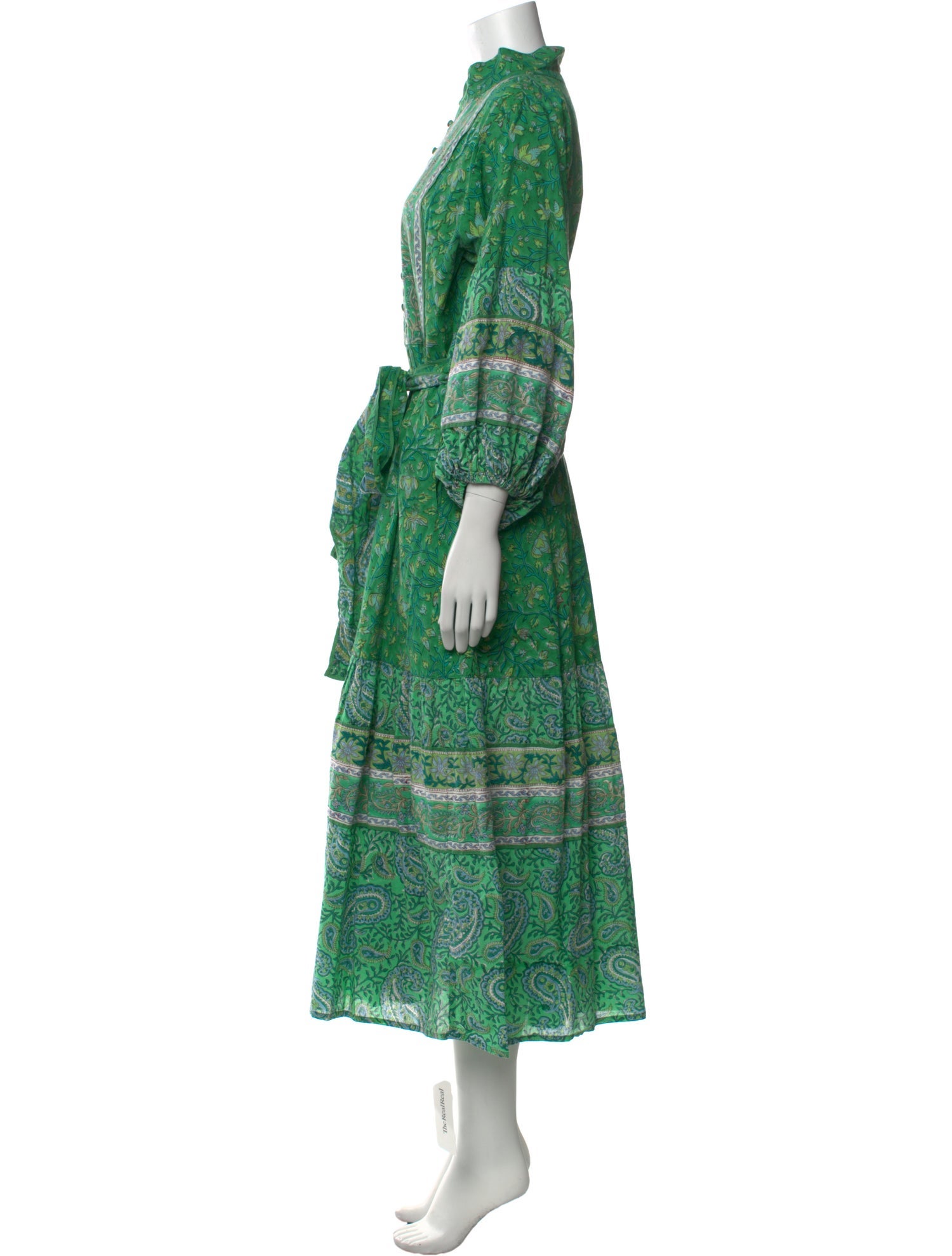 Sue Sartor Paisley Print Long Dress