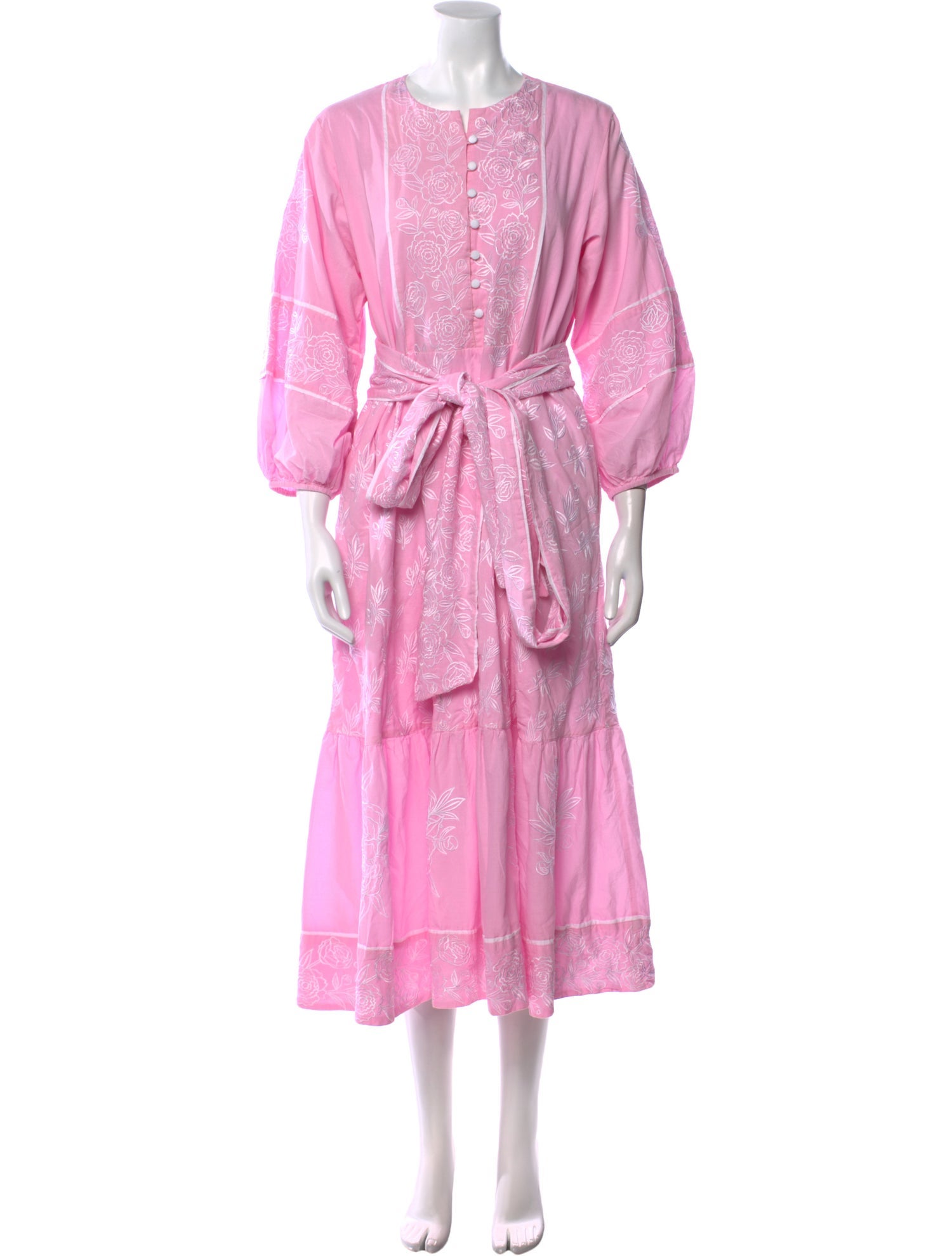 Sue Sartor Printed Midi Length Dress