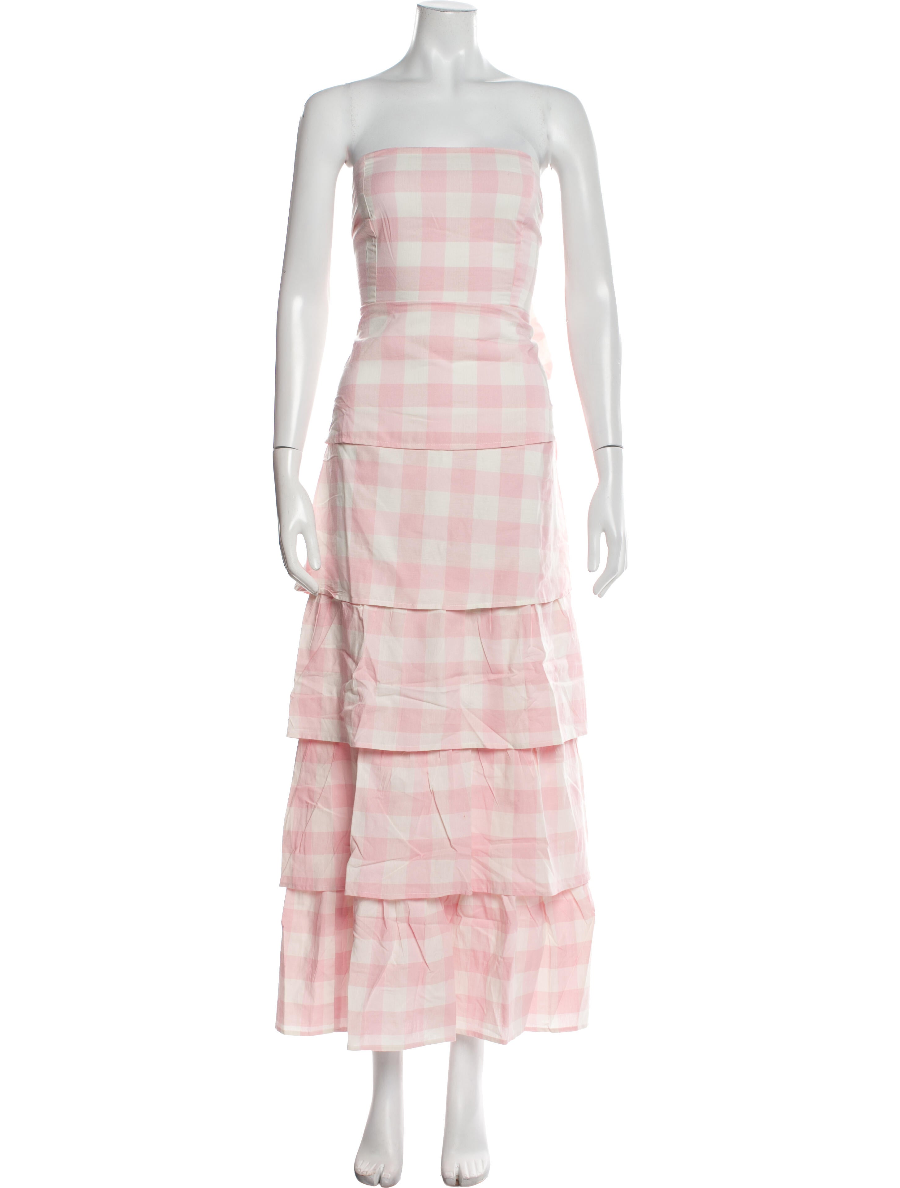 Sue Sartor Plaid Print Long Dress
