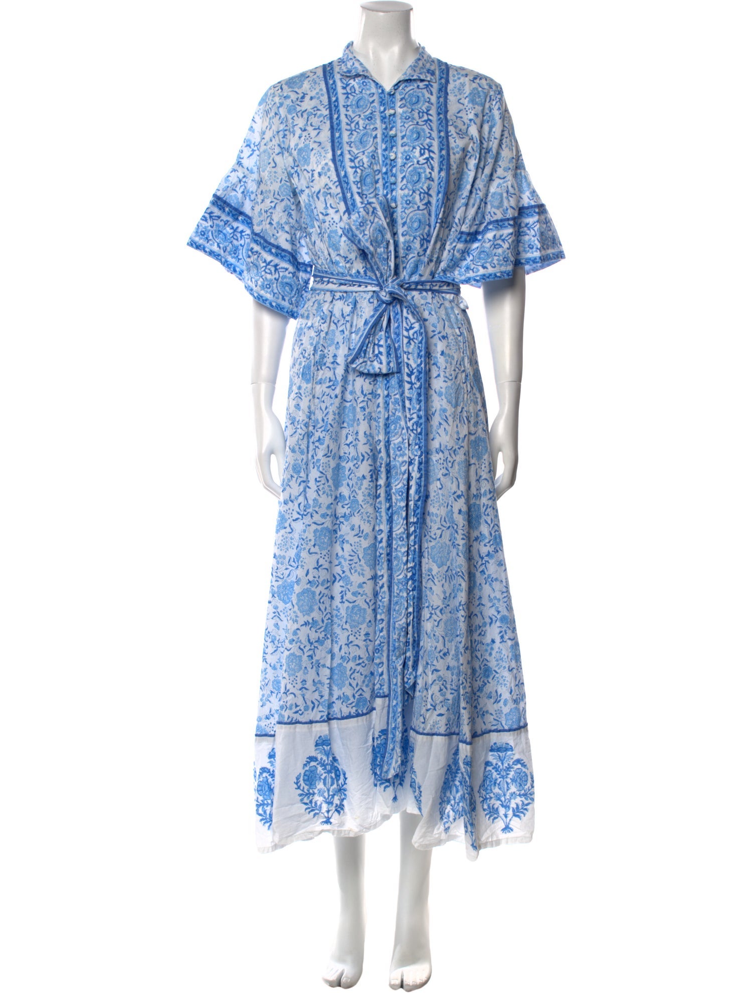 Sue Sartor Paisley Print Long Dress