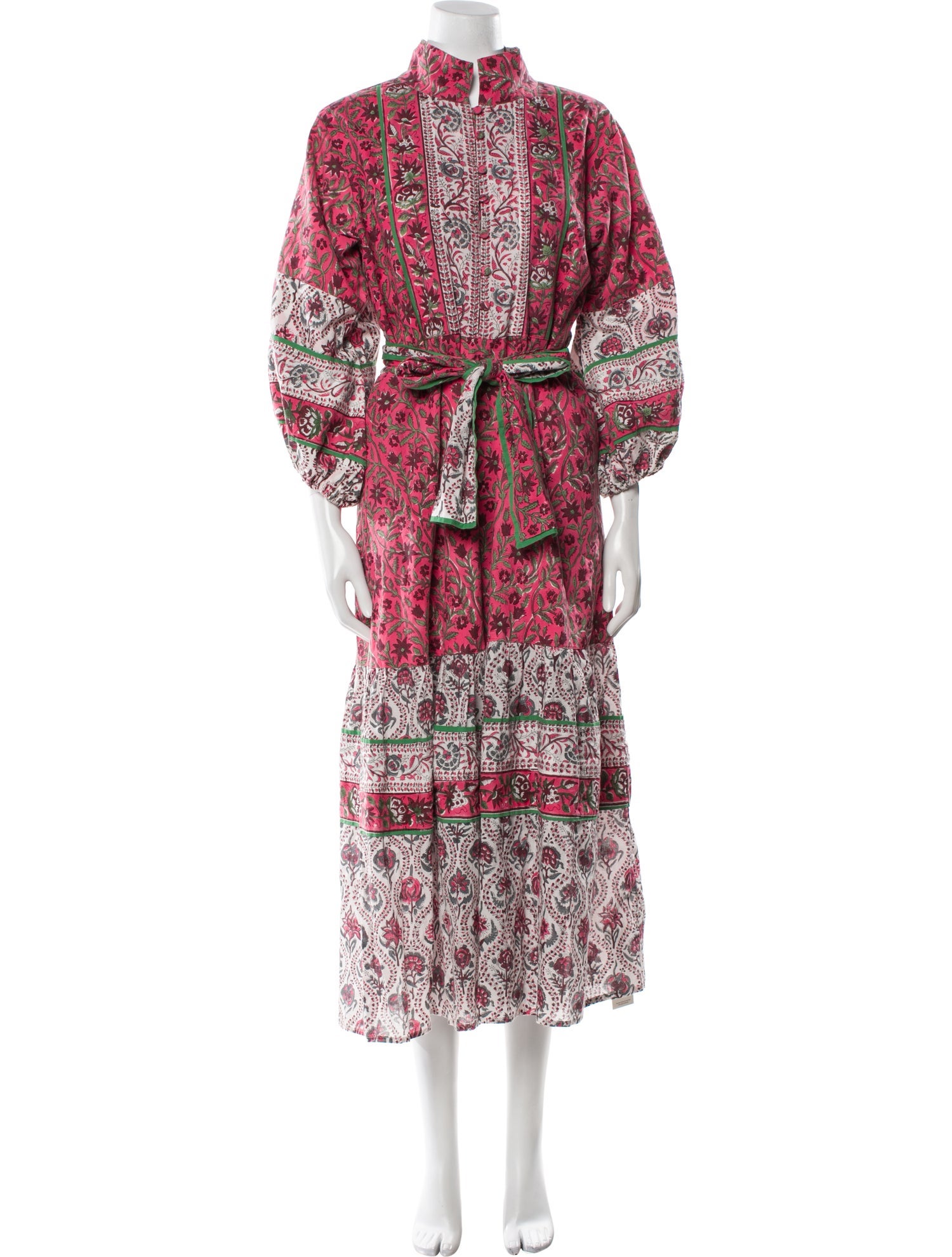 Sue Sartor Paisley Print Long Dress