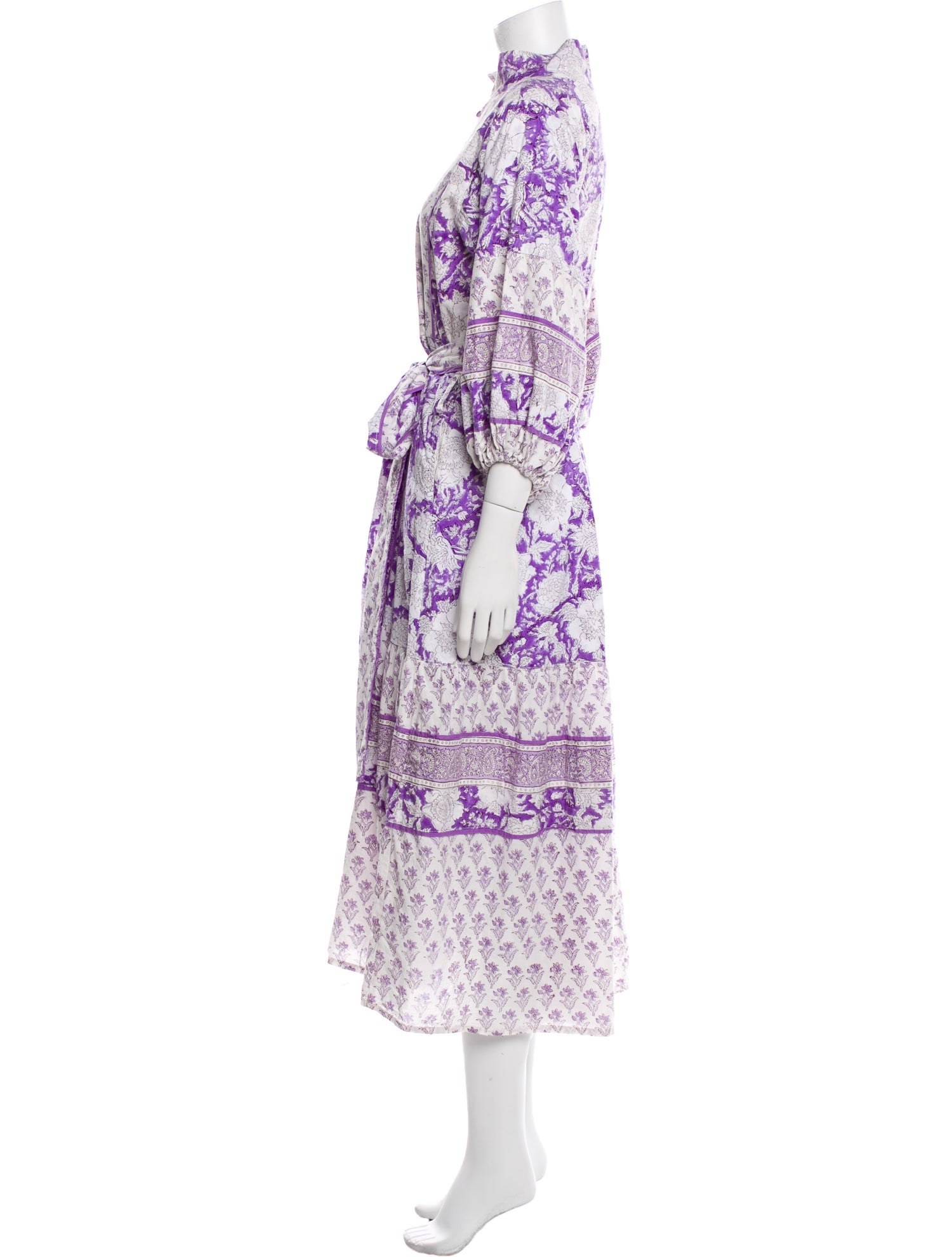 Sue Sartor Floral Print Long Dress