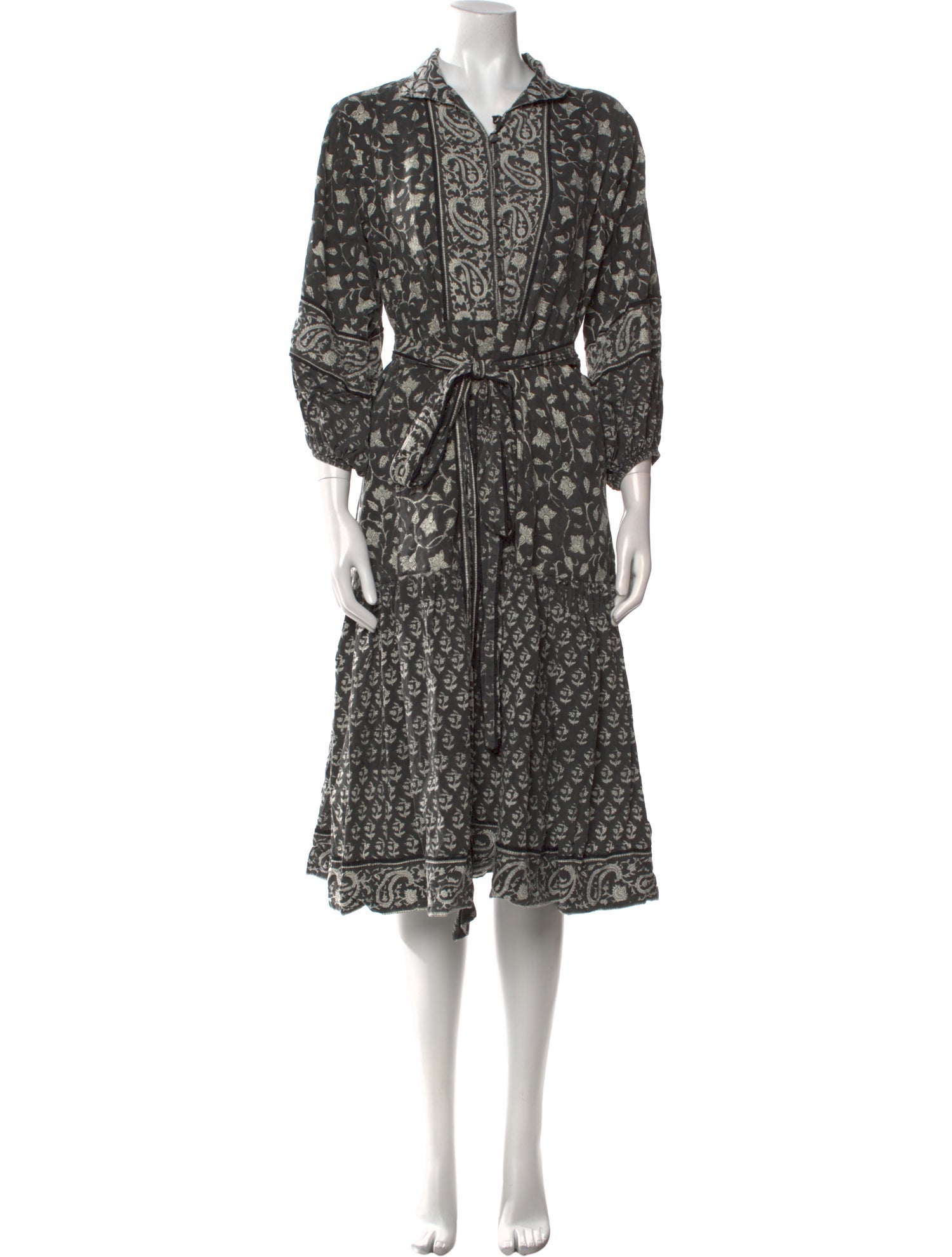 Sue Sartor Printed Midi Length Dress