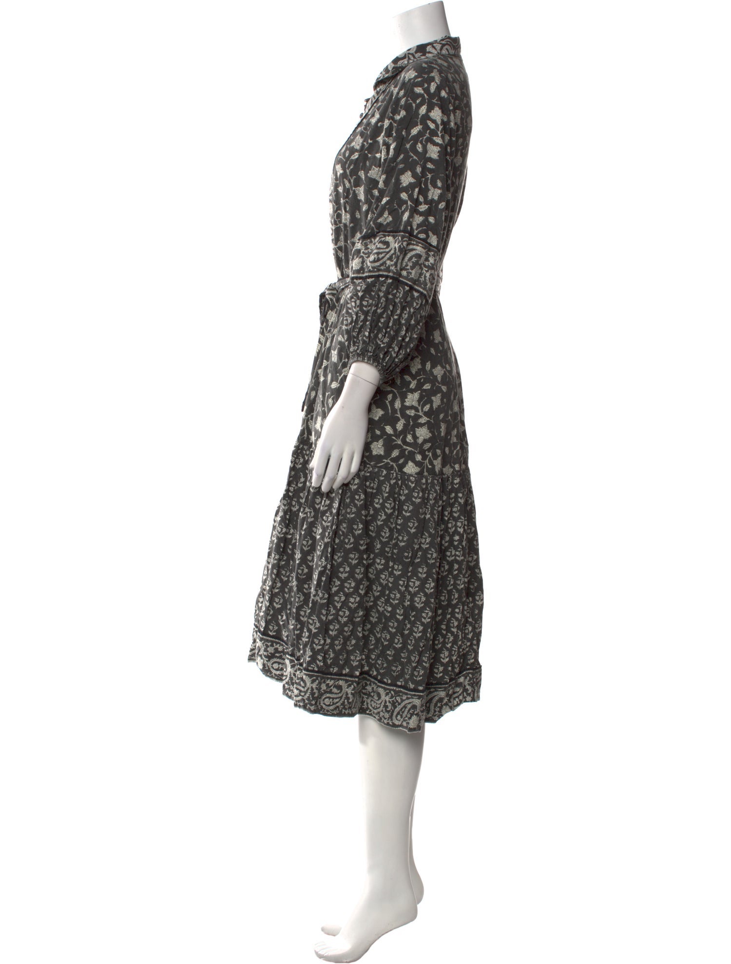 Sue Sartor Printed Midi Length Dress