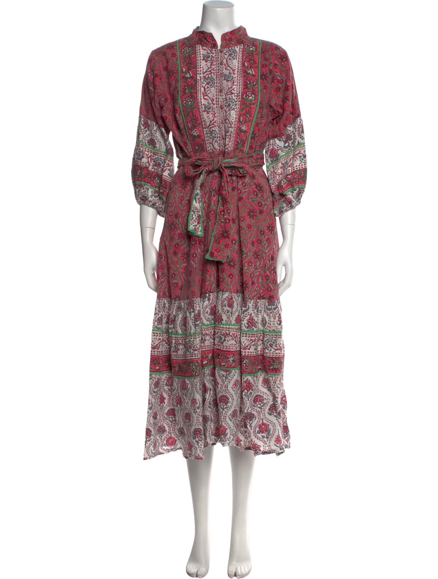 Sue Sartor Paisley Print Long Dress