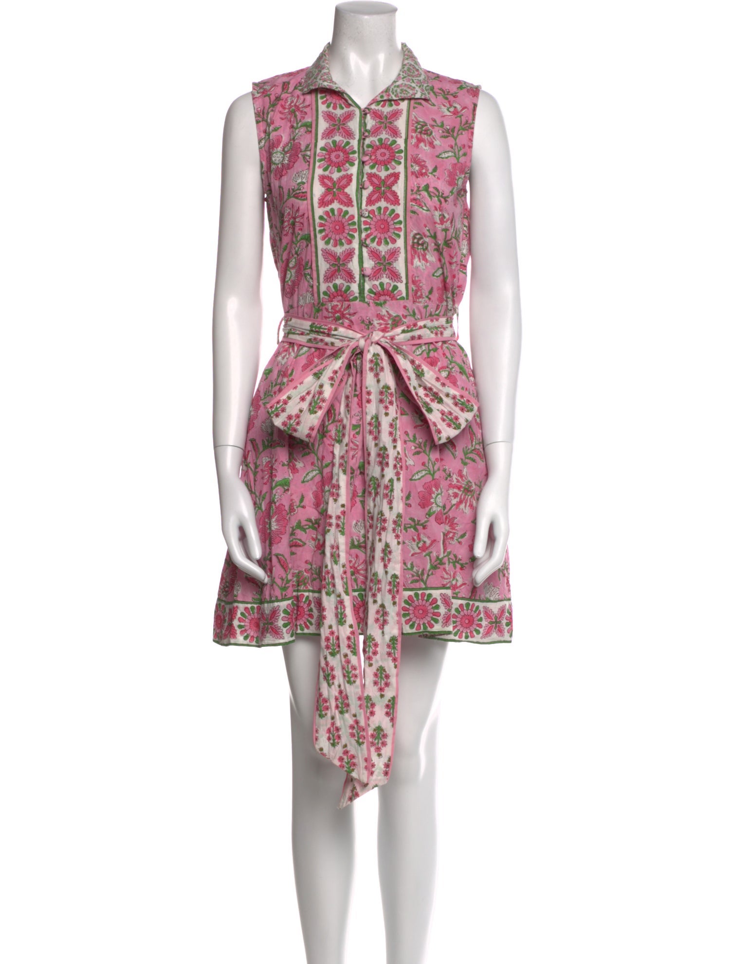 Sue Sartor Floral Print Mini Dress