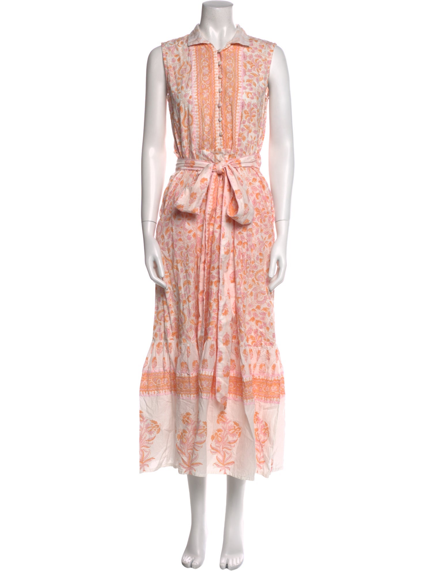 Sue Sartor Floral Print Long Dress