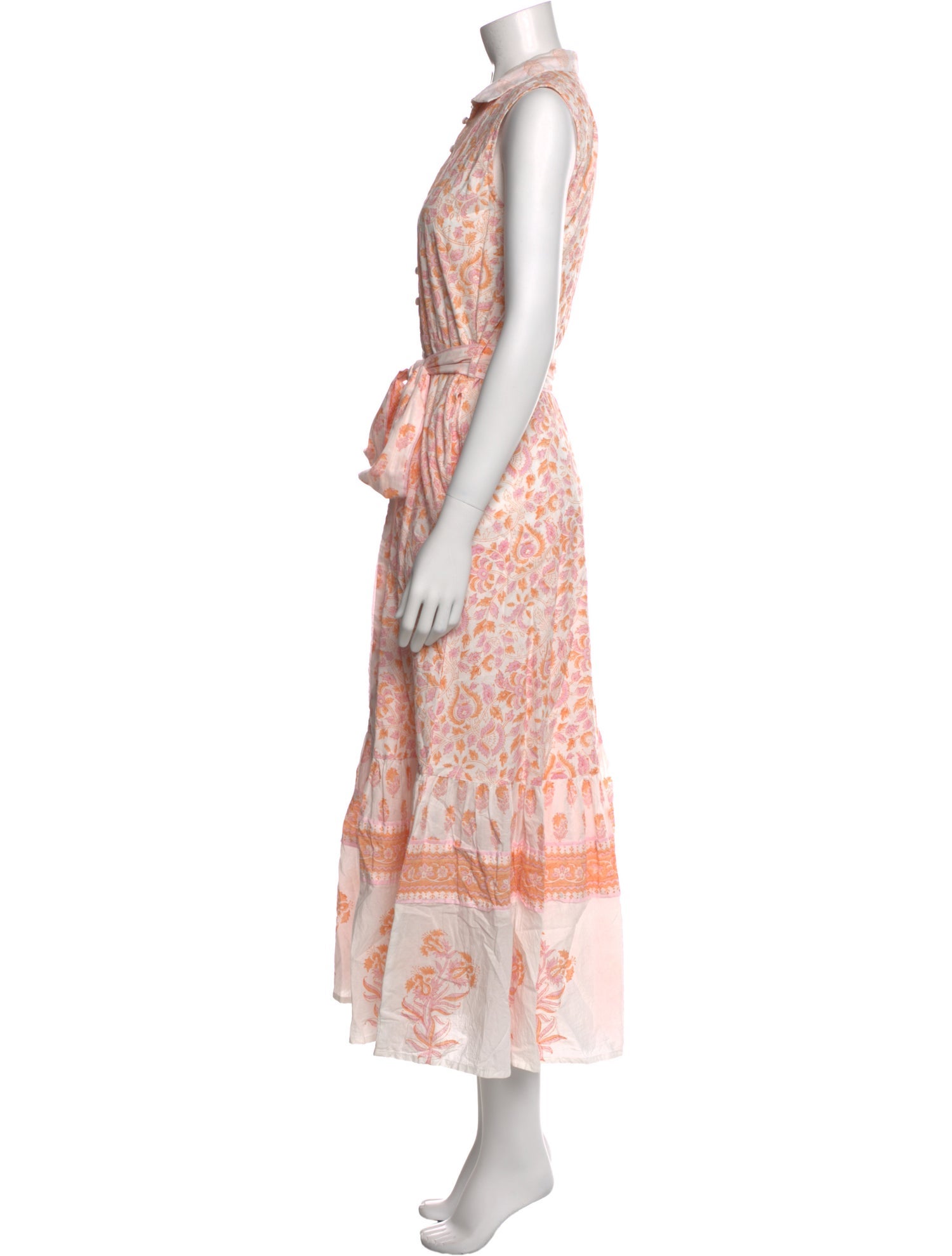 Sue Sartor Floral Print Long Dress