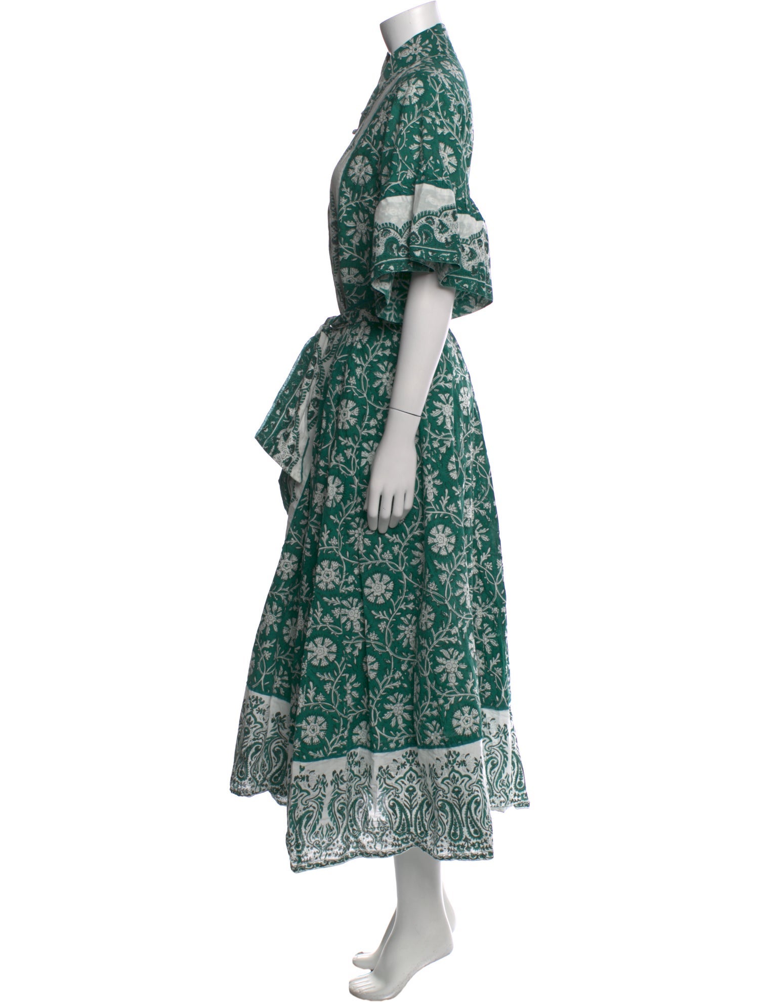 Sue Sartor Paisley Print Long Dress
