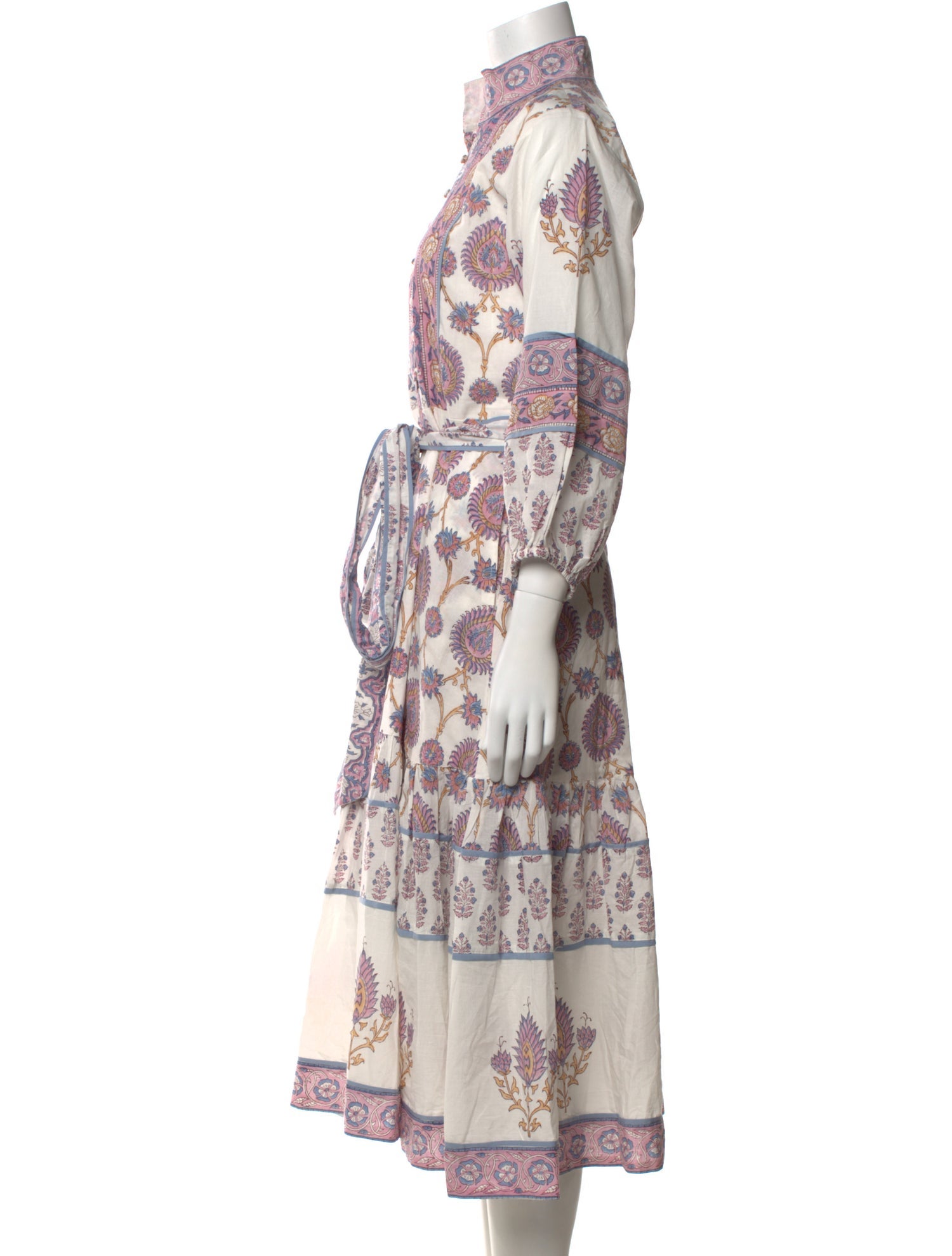 Sue Sartor Paisley Print Midi Length Dress w/ Tags