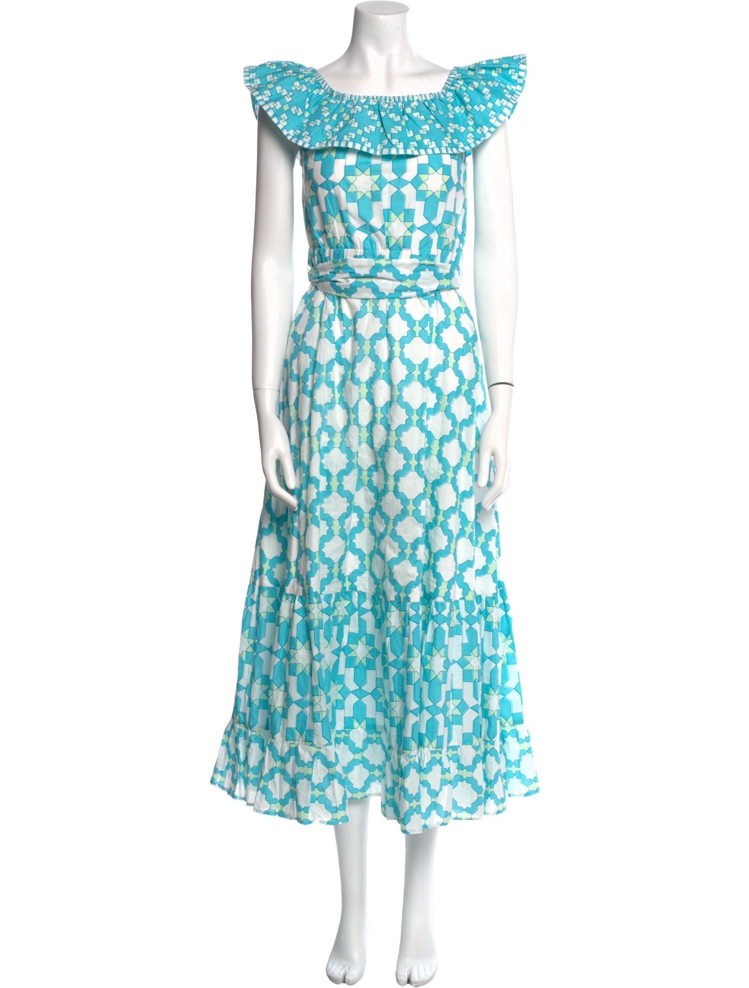 Sue Sartor Floral Print Long Dress