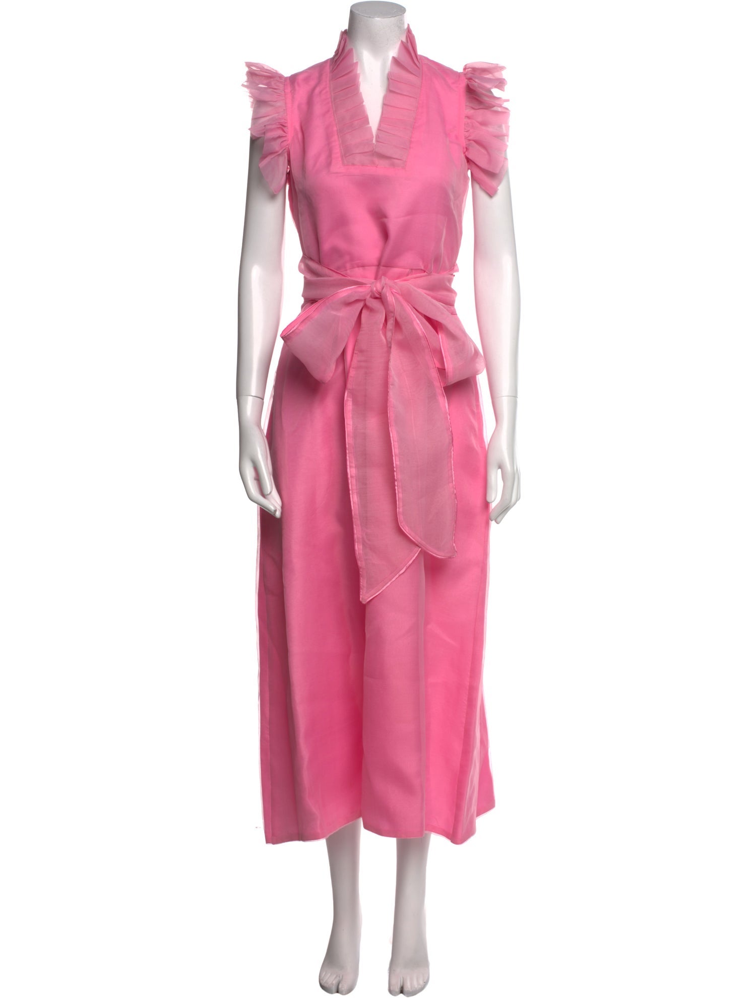 Sue Sartor V-Neck Long Dress