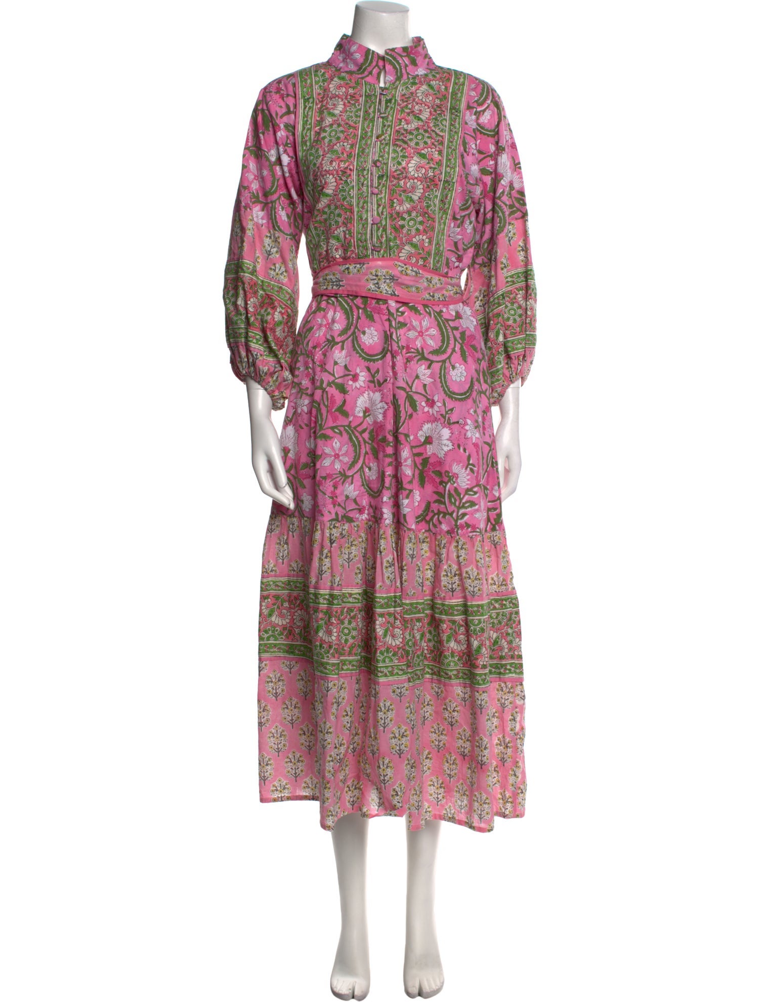 Sue Sartor Paisley Print Long Dress
