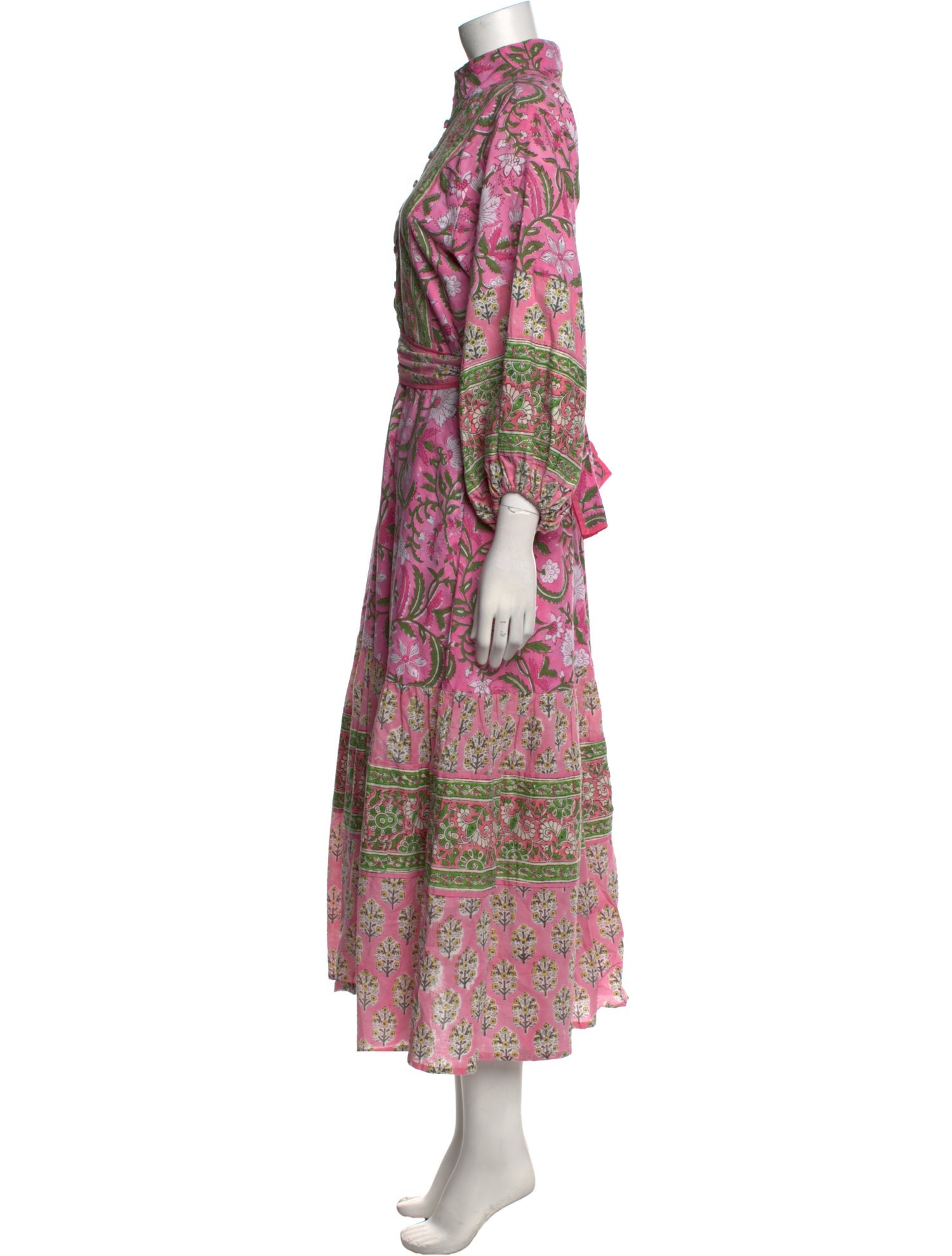 Sue Sartor Paisley Print Long Dress