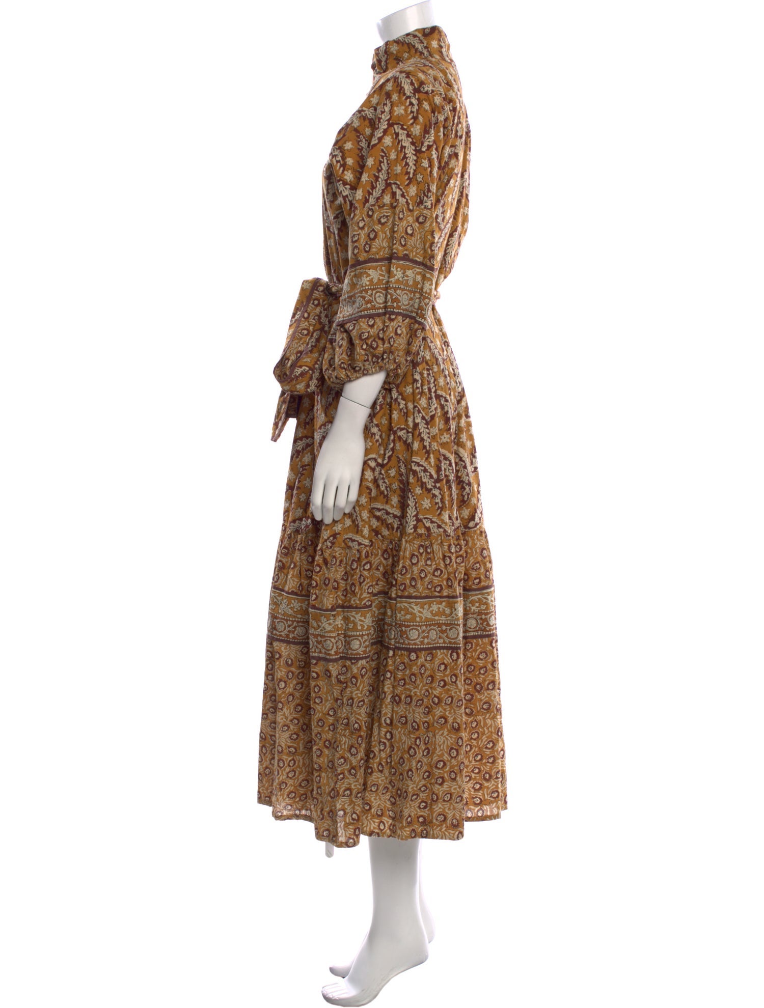 Sue Sartor Paisley Print Long Dress