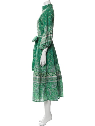 Sue Sartor Paisley Print Long Dress