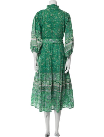 Sue Sartor Paisley Print Long Dress