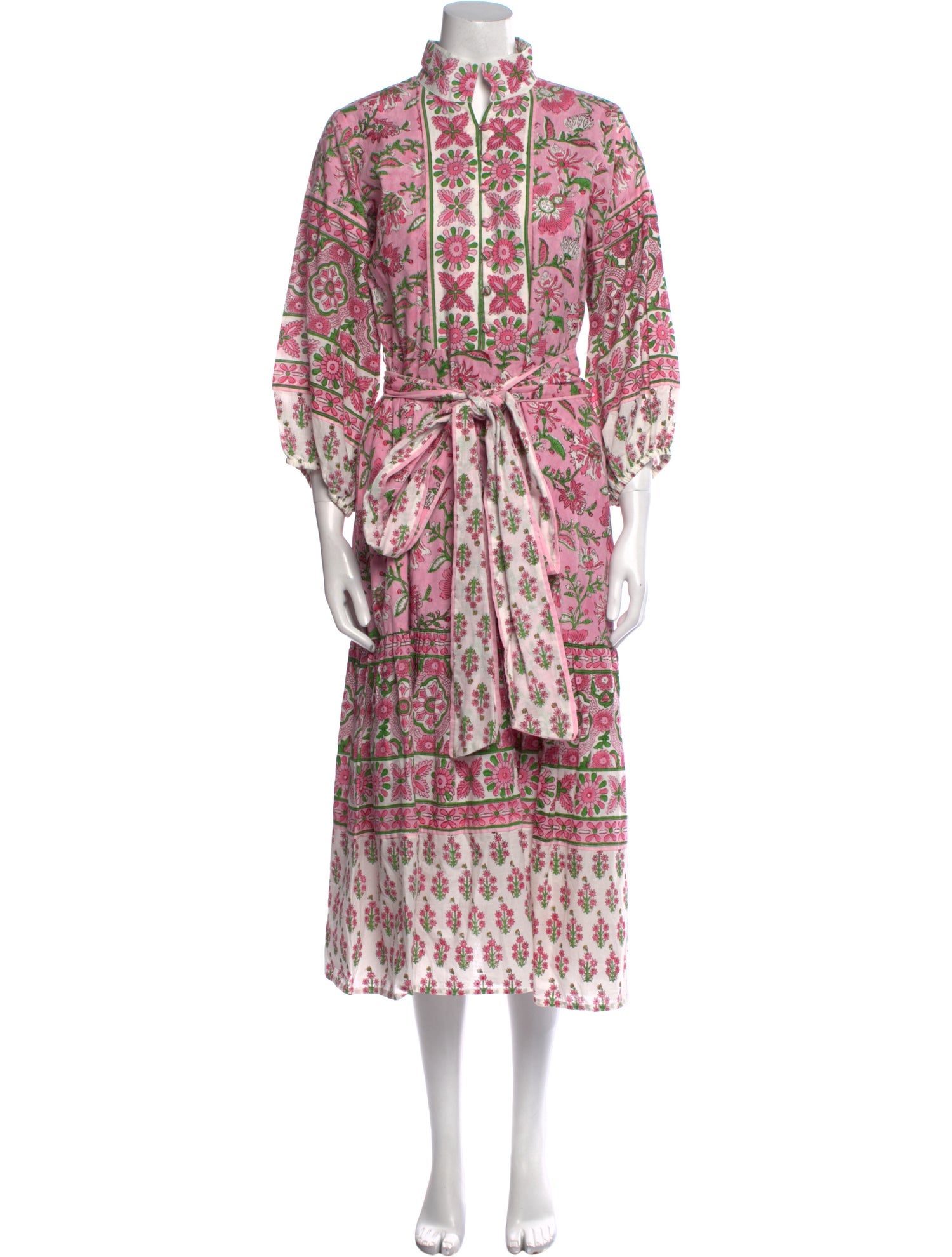 Sue Sartor Paisley Print Long Dress
