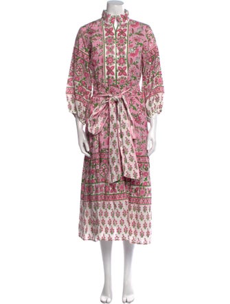 Sue Sartor Paisley Print Long Dress