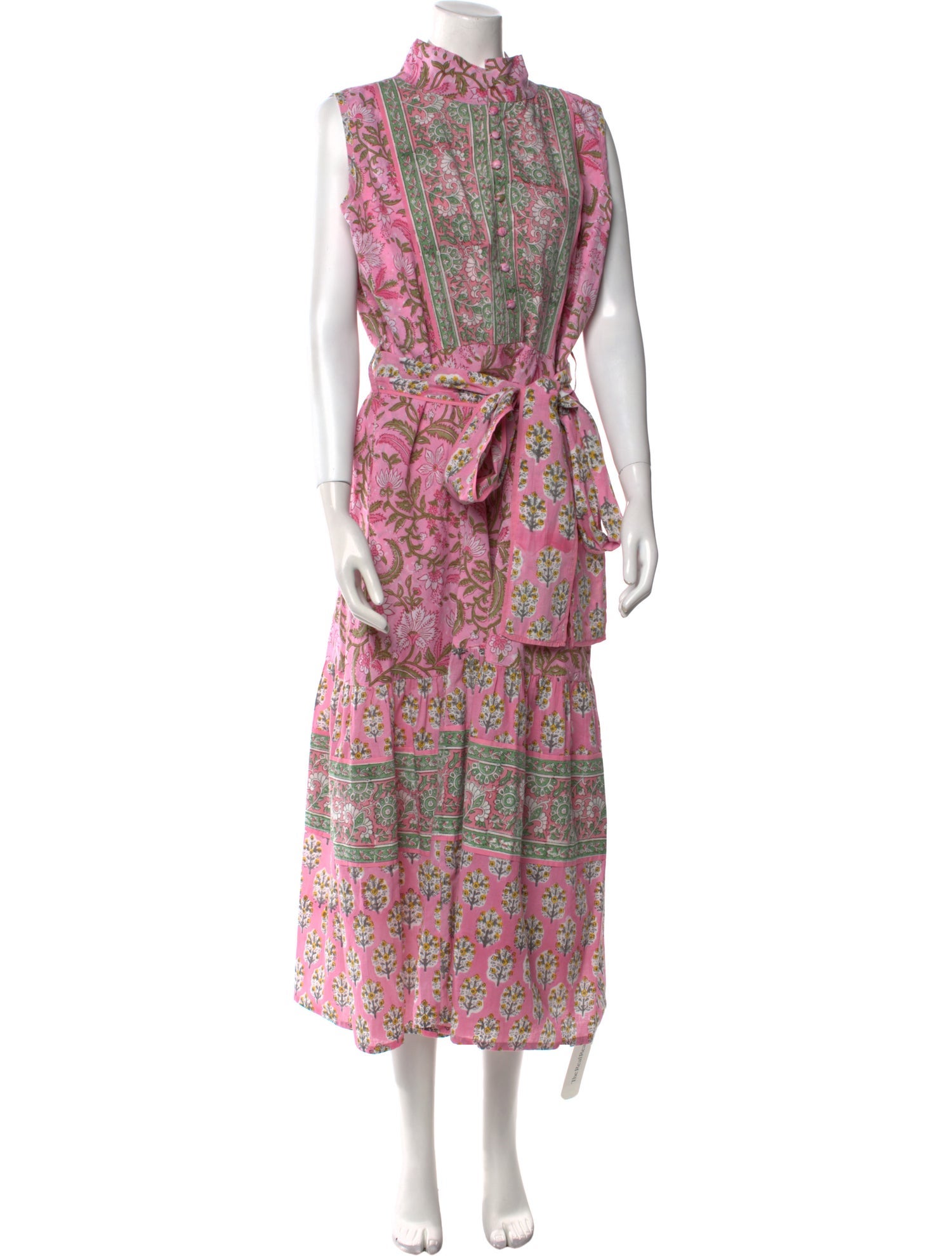 Sue Sartor Floral Print Long Dress