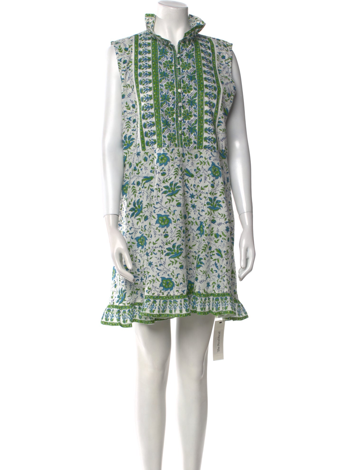 Sue Sartor Floral Print Mini Dress