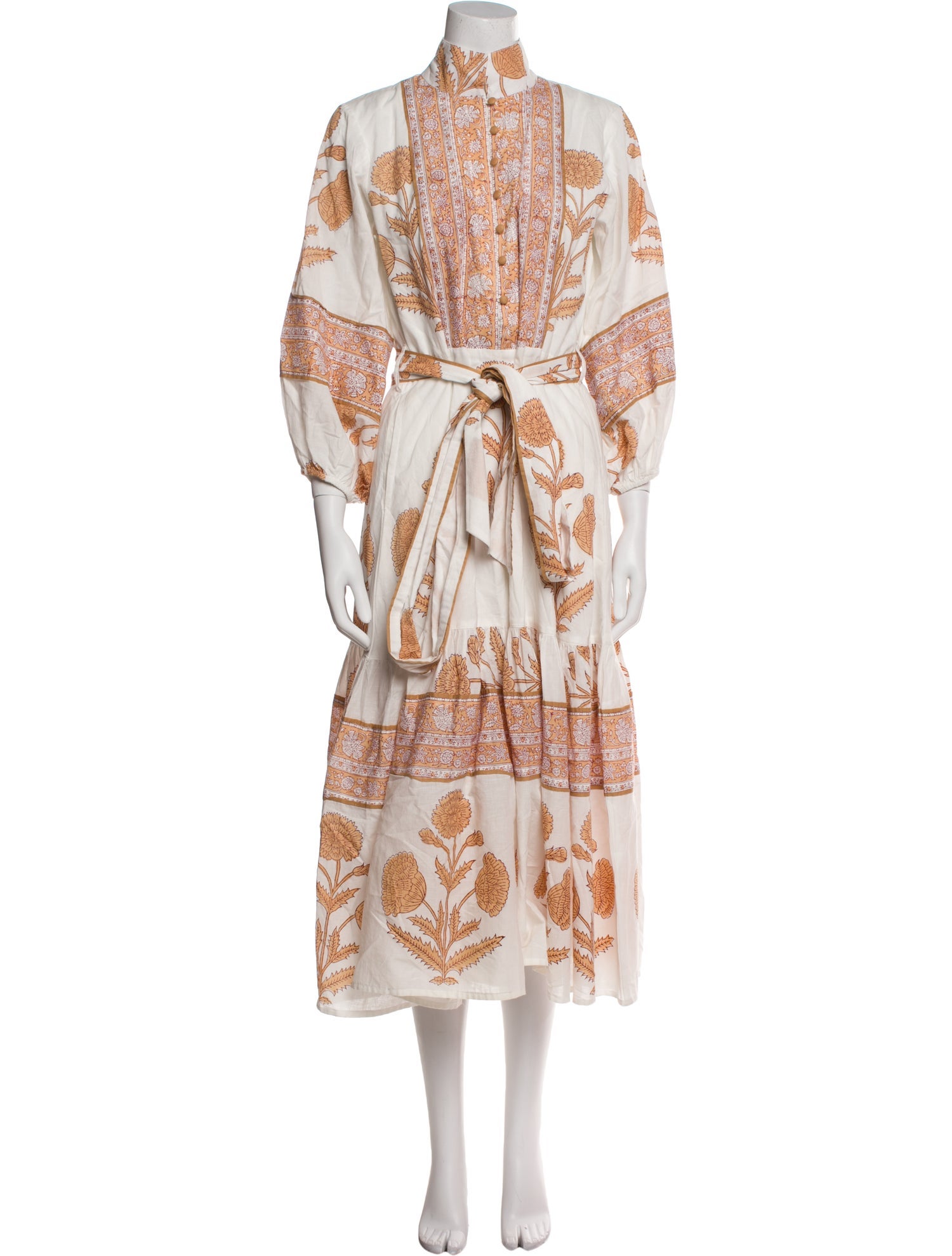 Sue Sartor Paisley Print Long Dress