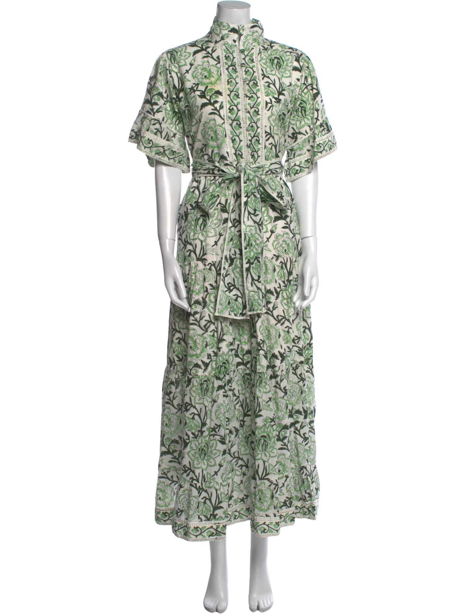 Sue Sartor Floral Print Long Dress