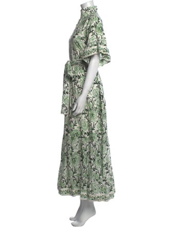 Sue Sartor Floral Print Long Dress