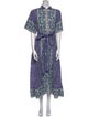 Sue Sartor Paisley Print Long Dress