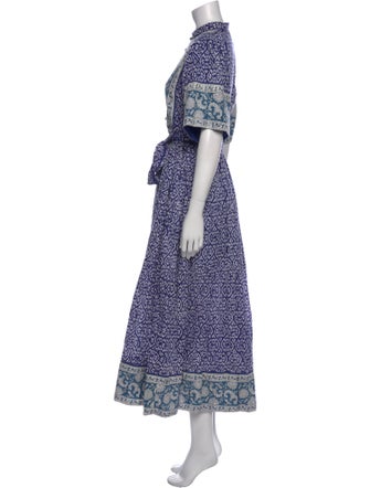 Sue Sartor Paisley Print Long Dress