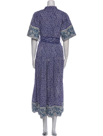 Sue Sartor Paisley Print Long Dress