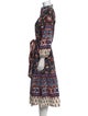 Sue Sartor Printed Midi Length Dress