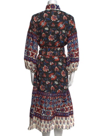 Sue Sartor Printed Midi Length Dress